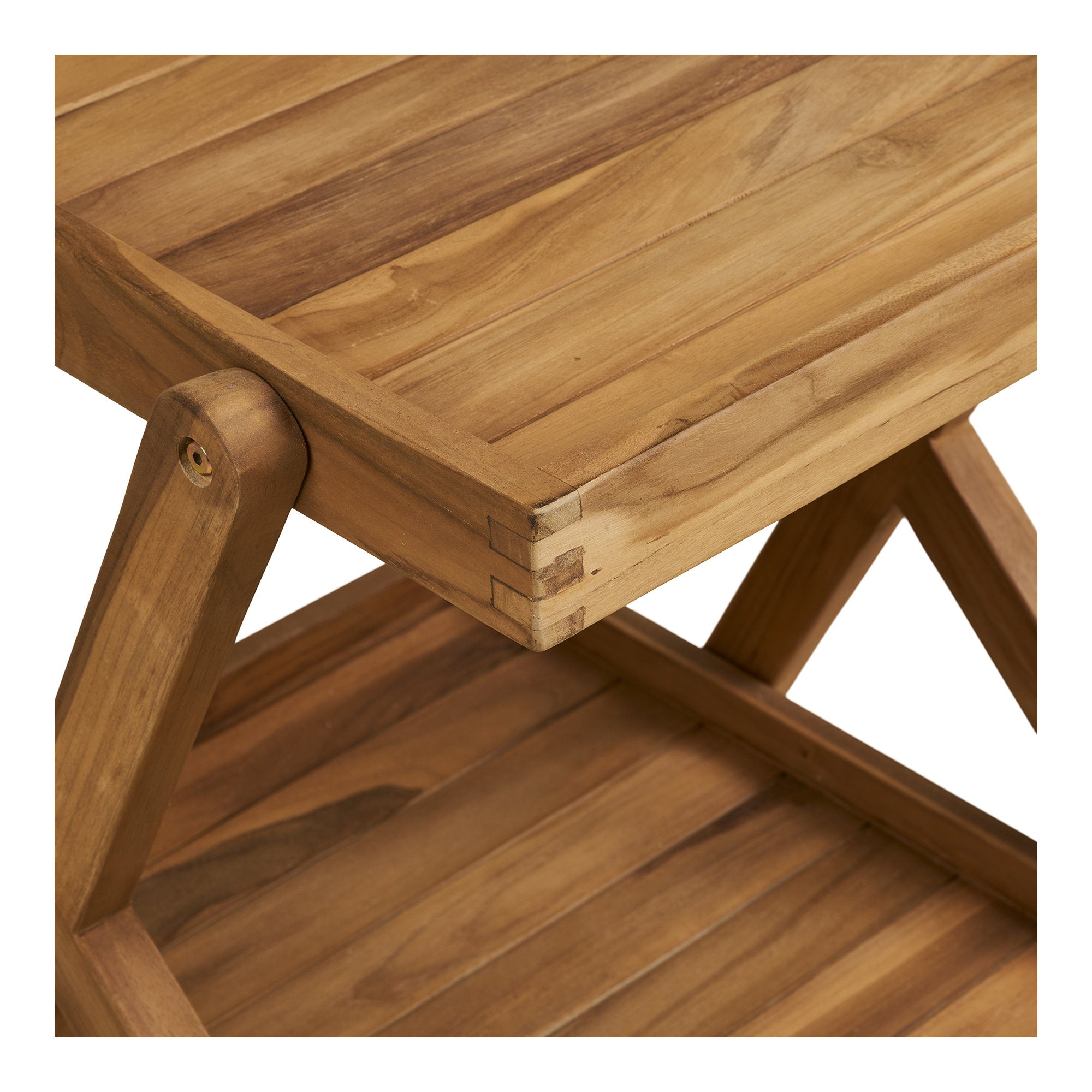 Pasaku Tea Trolley - Tea Trolley, teak, natural, 86x50x81 cm