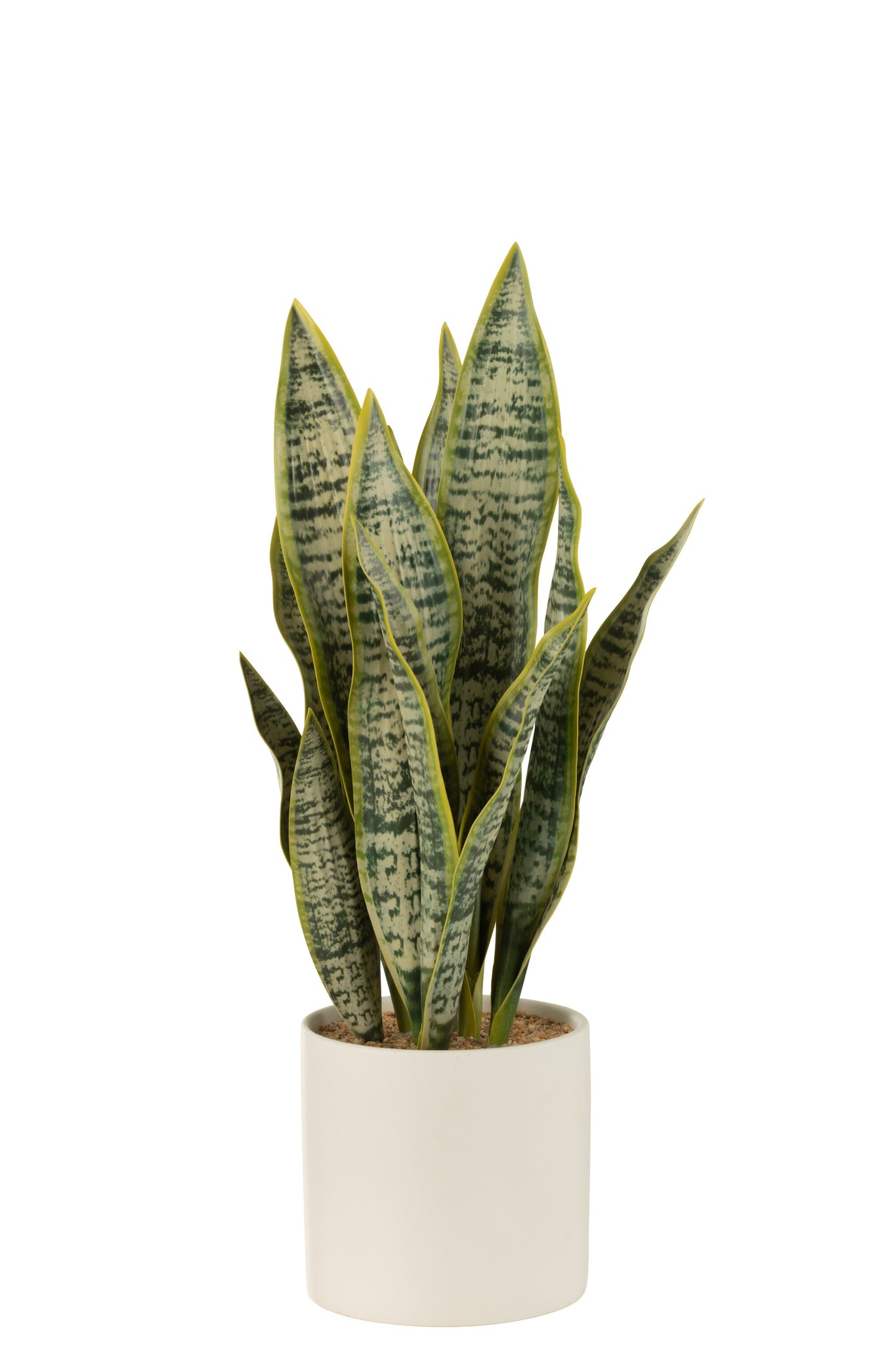 Sansevieria Kunstpflanze im Topf – PVC, grün, groß H49 cm