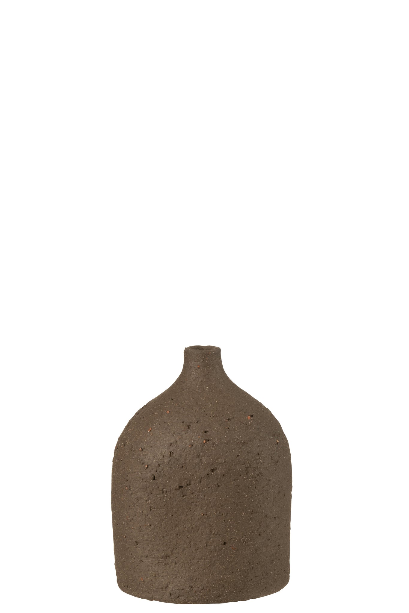 Vase Enya Bottle Ceramic Brown Small