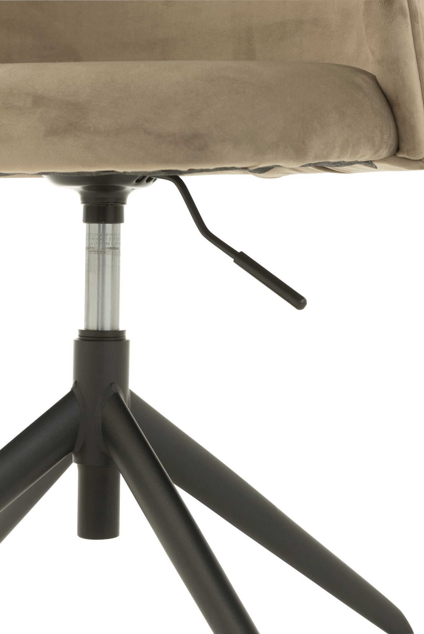 Chair Turn/Up/Down Velvet Dark Grey