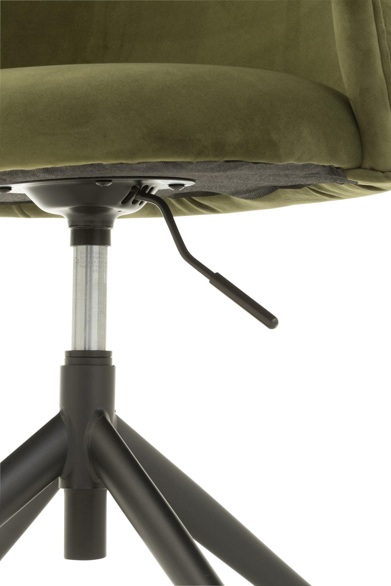 Chair Turn/Up/Down Velvet Dark Green