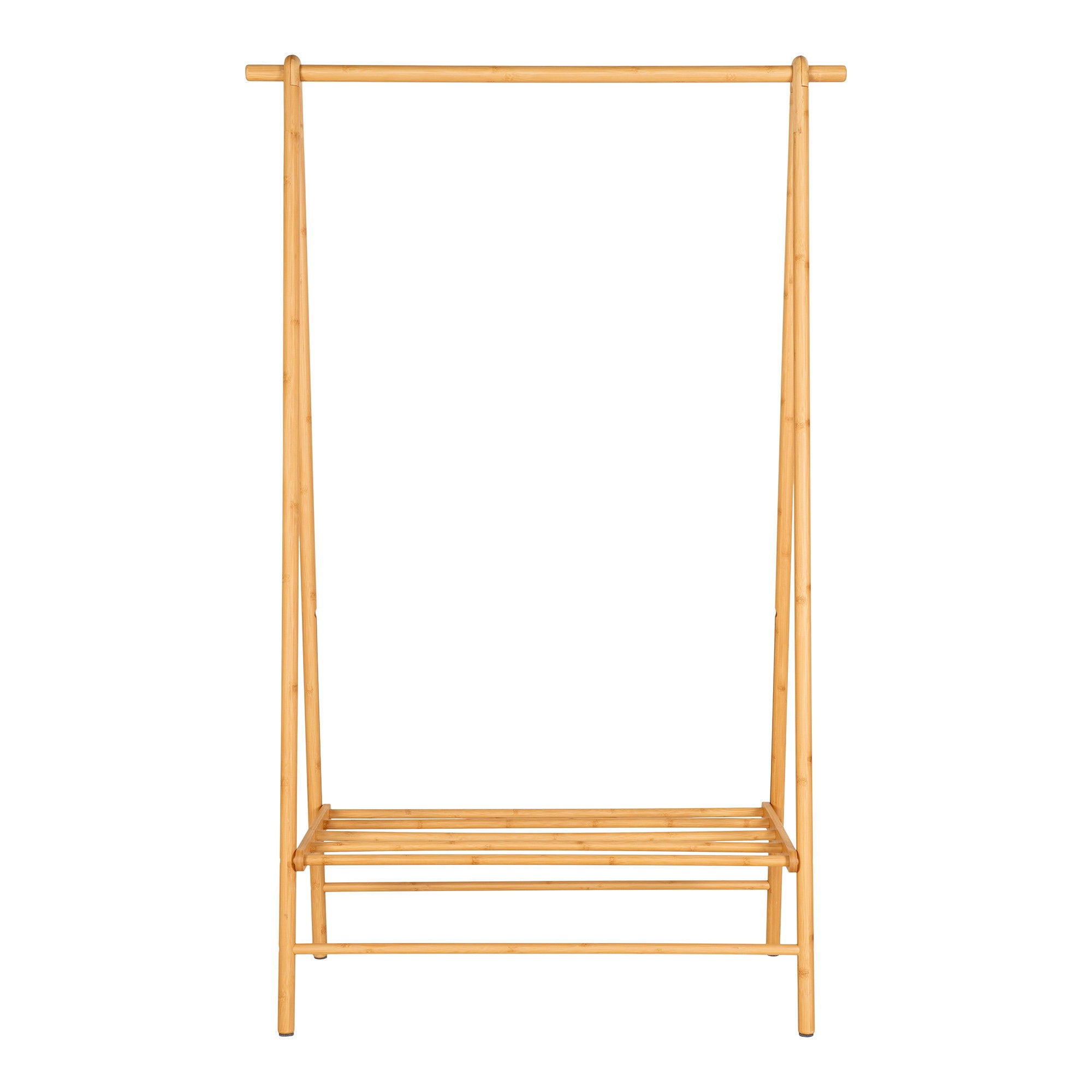 Garderobenständer Manau - Garderobenständer, Bambus, Natur 104x46x164 cm