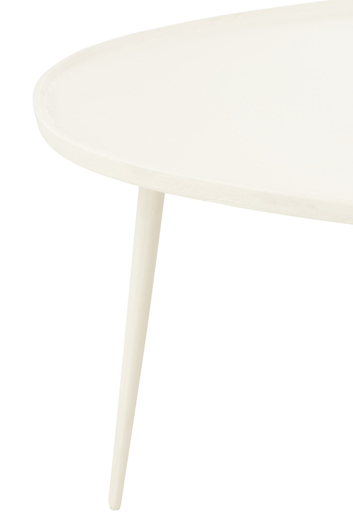 Set Of 2 Sidetables Vinta Aluminium White
