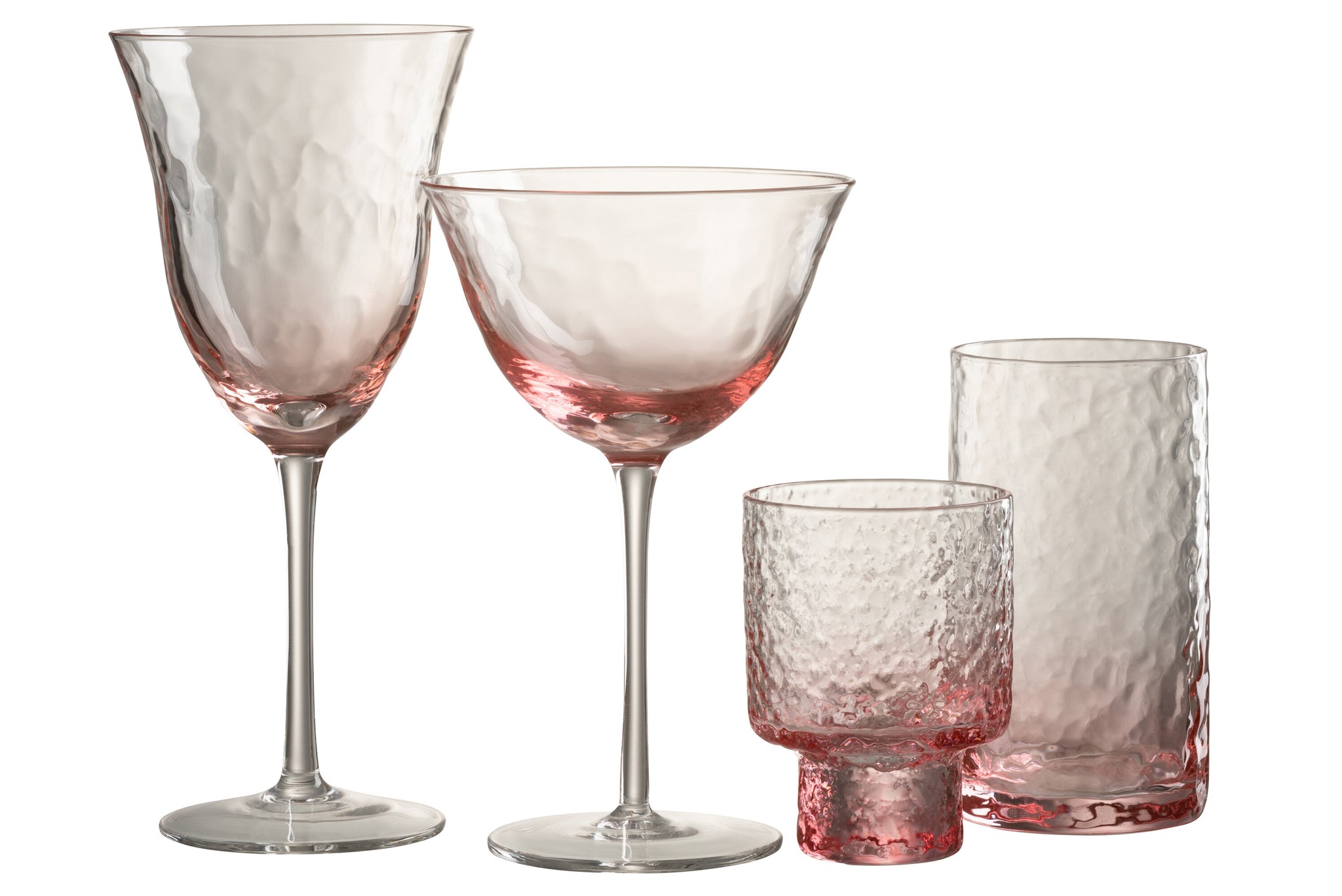 Wine Glass Irregular Glass Pink