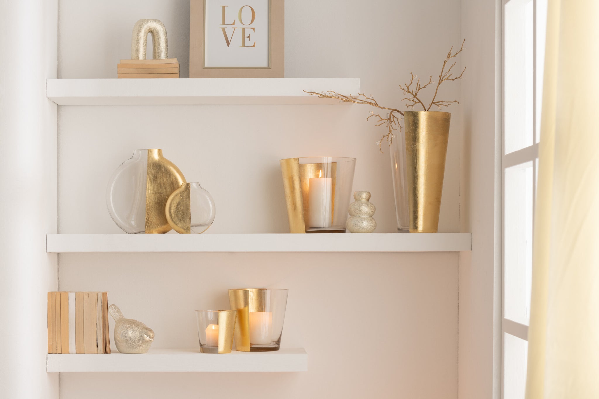 Branch Stones Plastic Gold/Transparent