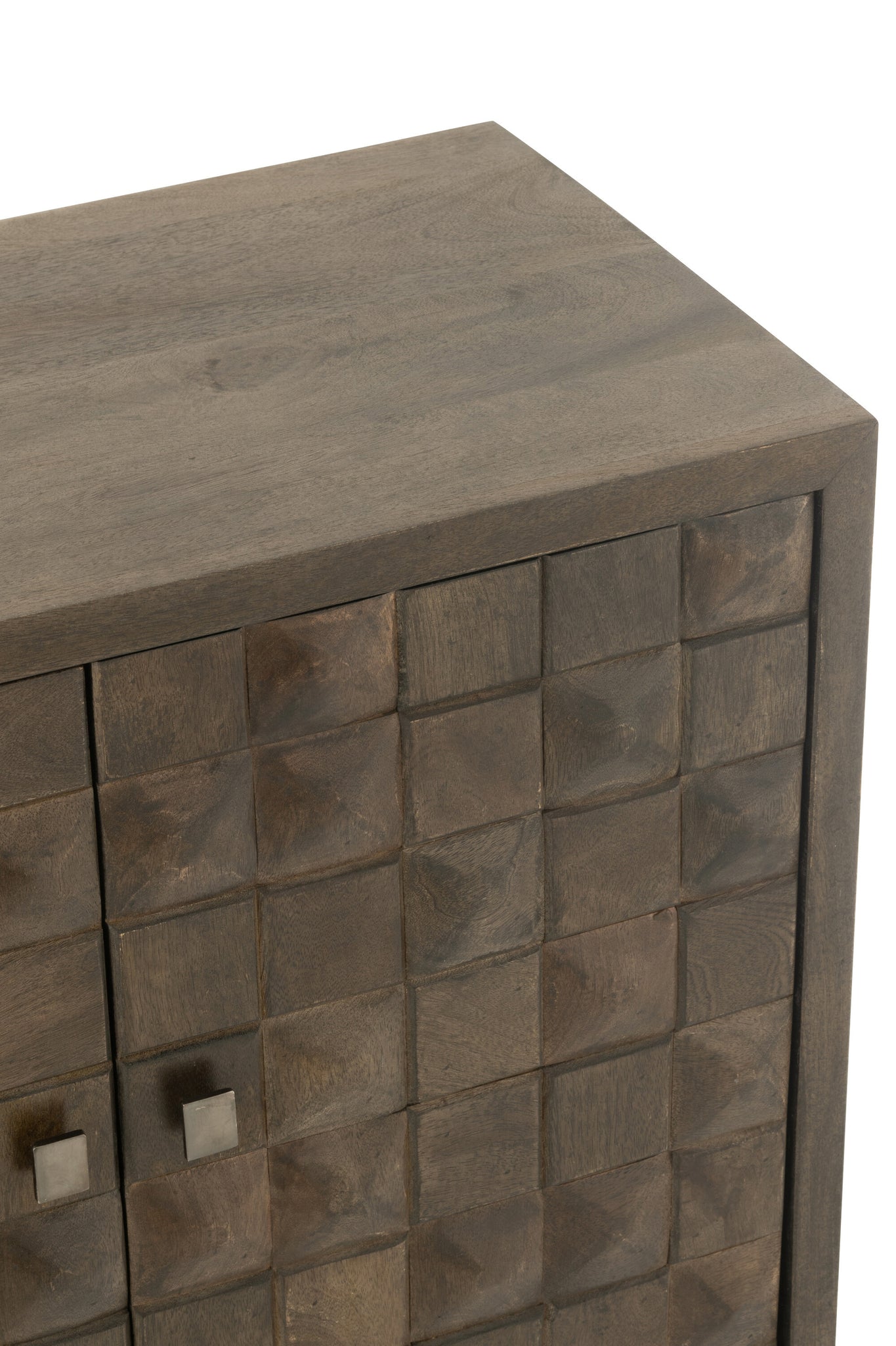 Cupboard On Foot Pino Metal/Mango Wood Brown/Grey