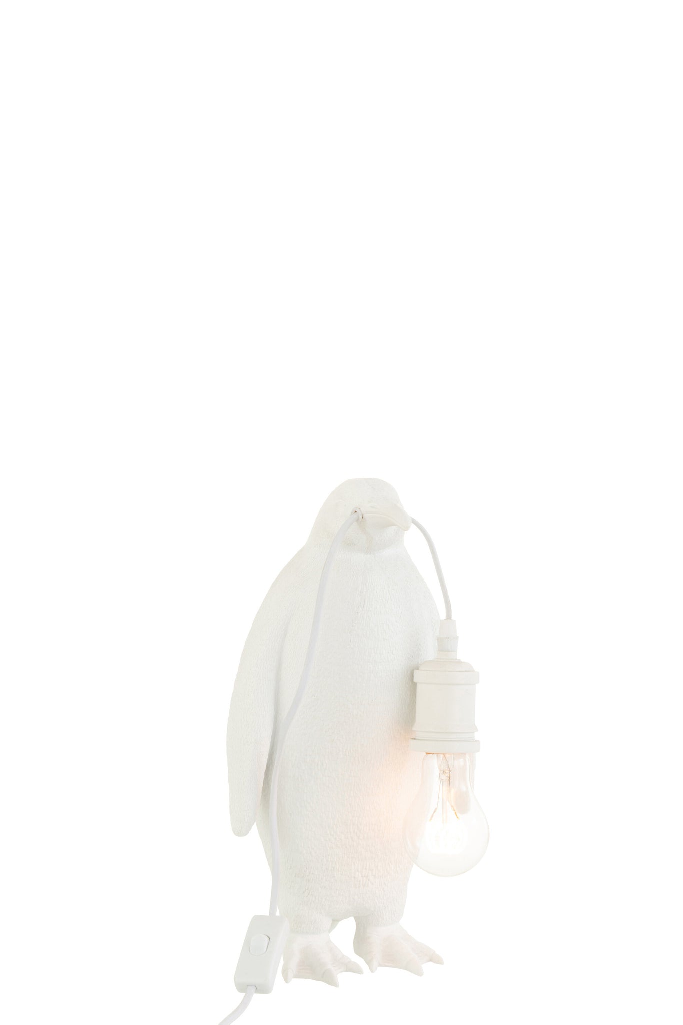 Table Lamp Penguin Resin White Small