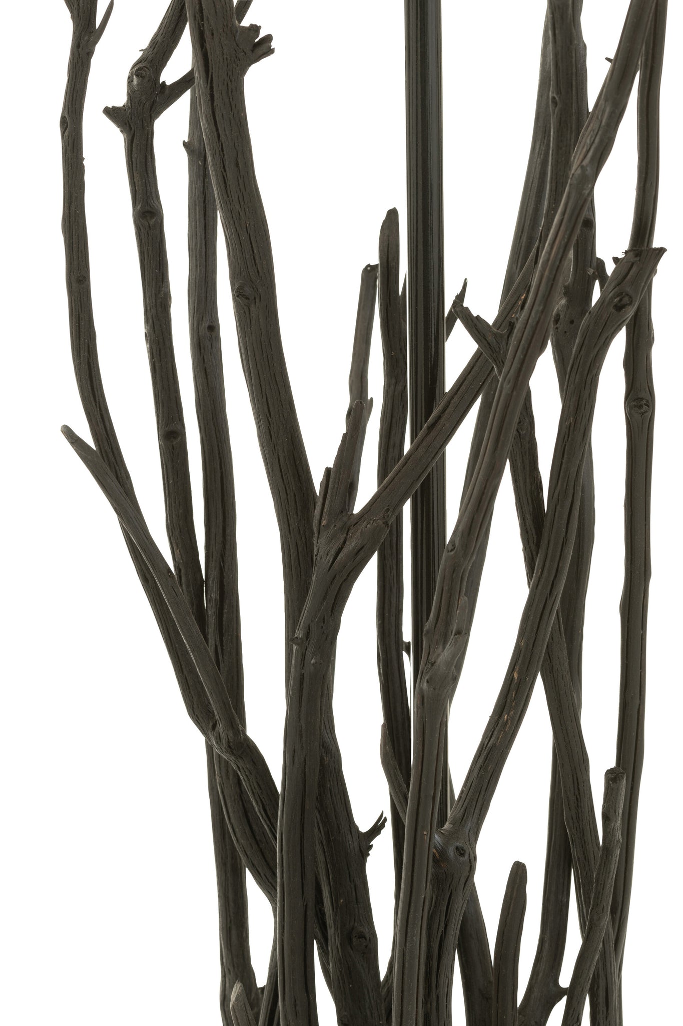 Standing Lamp Branches Chestnut Wood Black