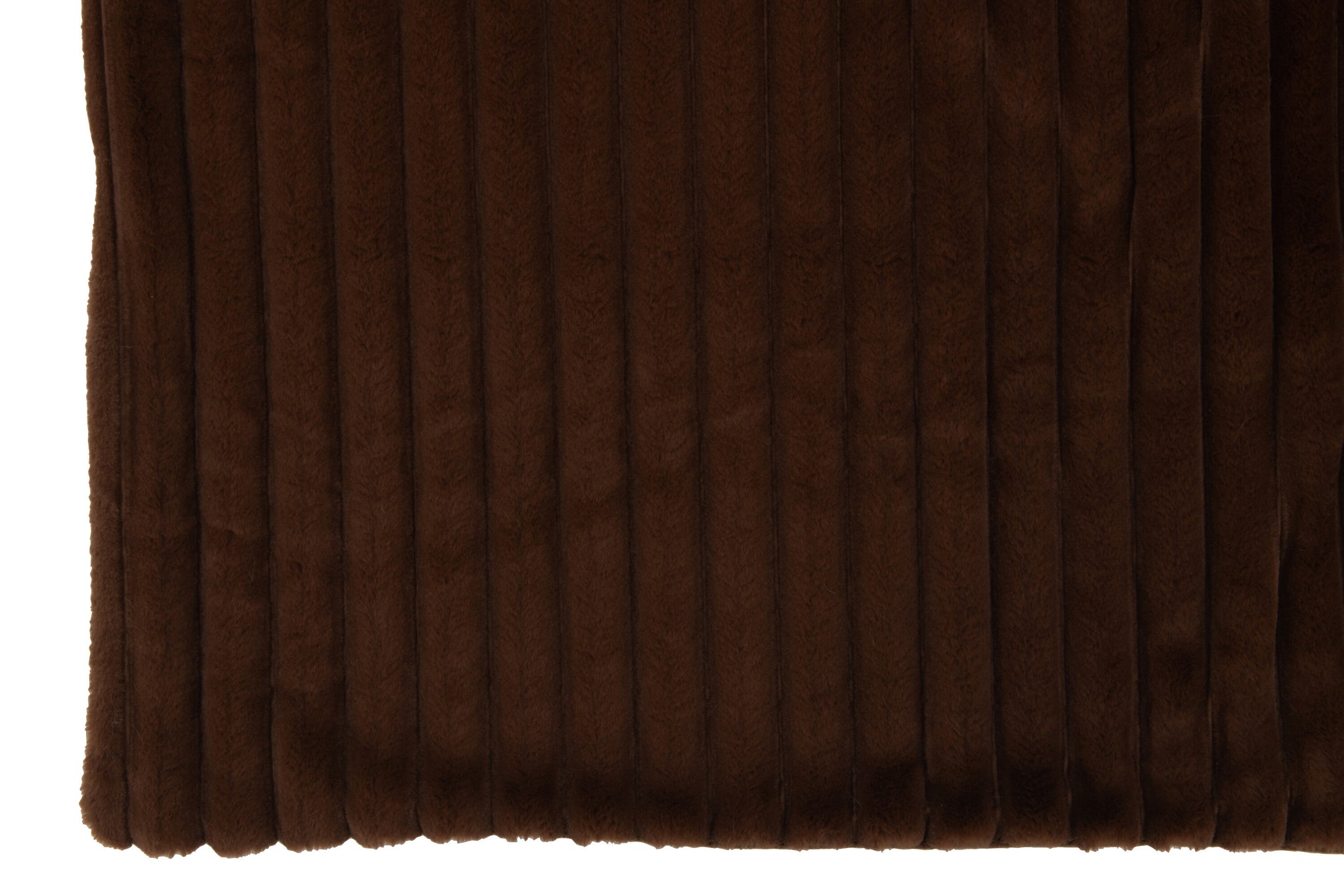 Plaid Corduroy Polyester Chocolate
