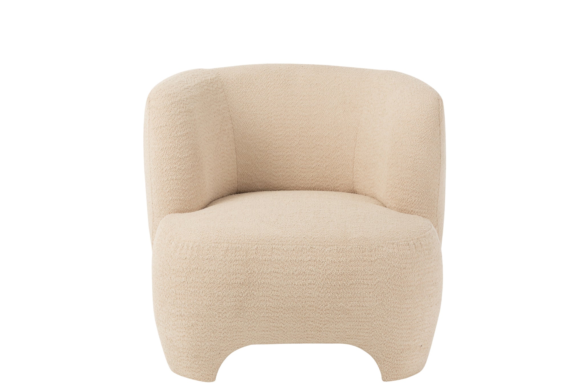 Seat 1-Person Knitted Textile/Wood White