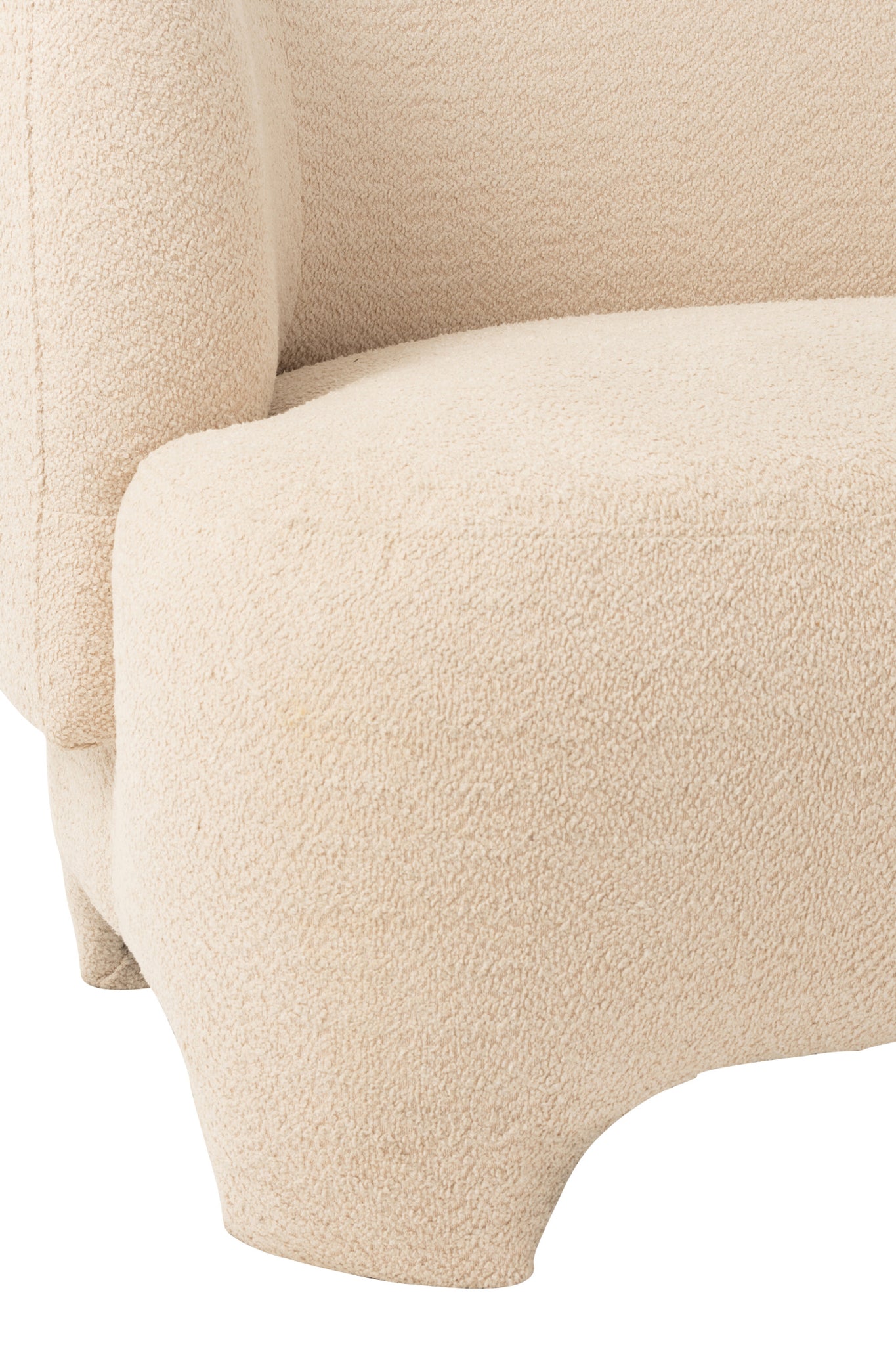 Seat 2/3-Person Knitted Textile/Wood White