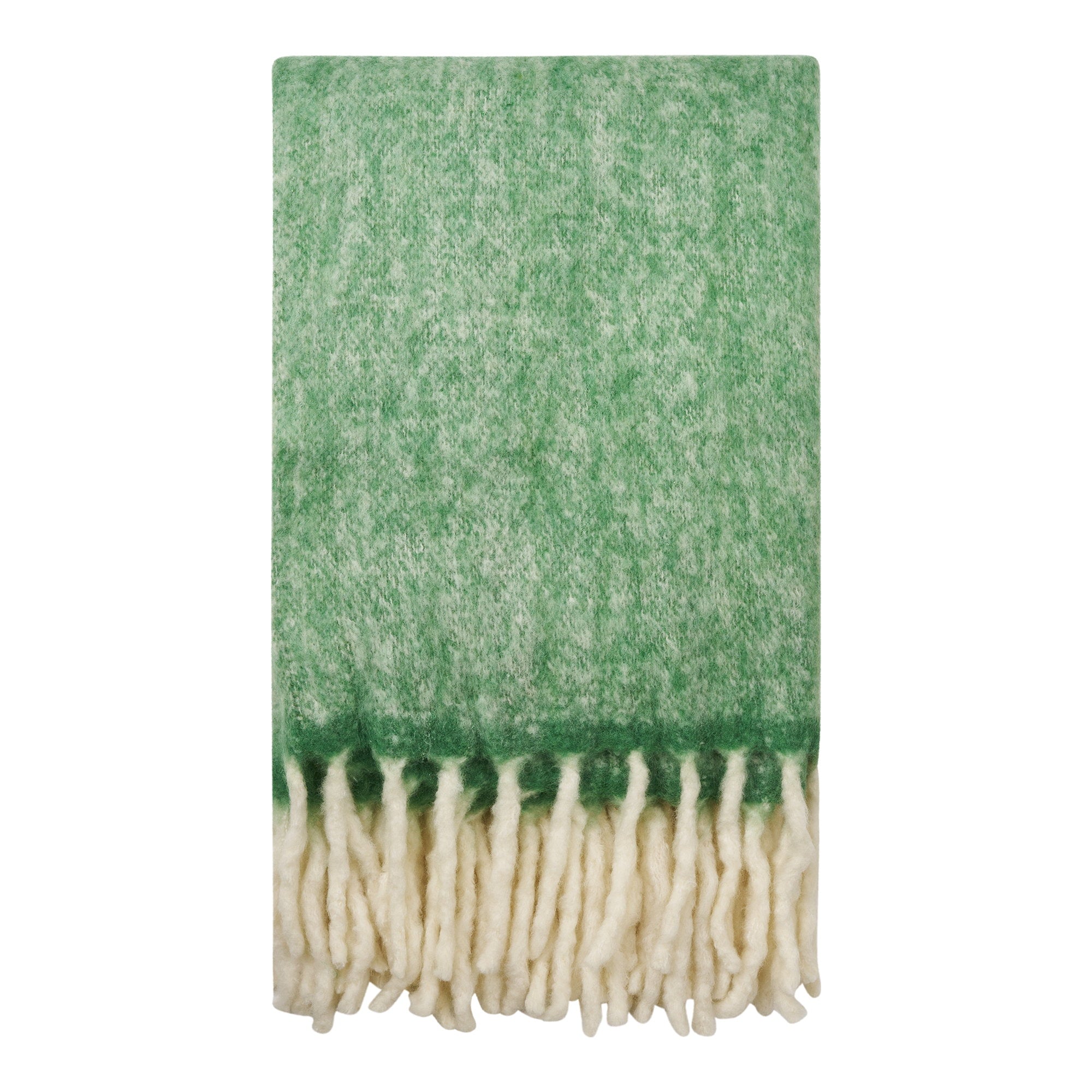 Carmel plaid van wolmix in groen 130 x 170 cm