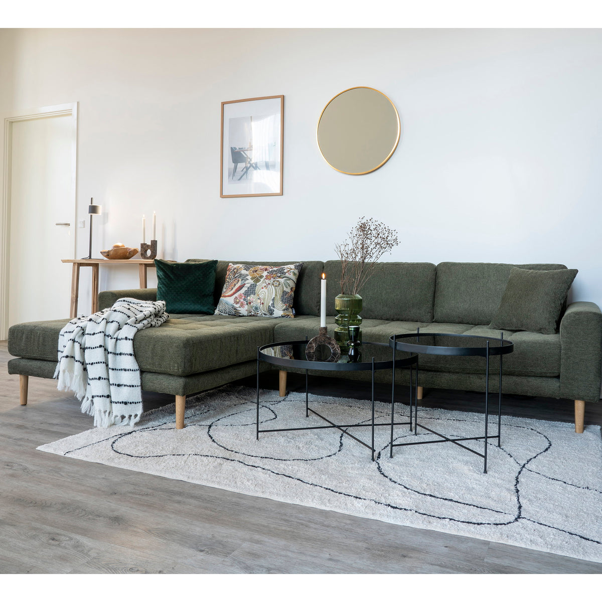 Vloerkleed Tampa – katoen, naturel, 200x300 cm