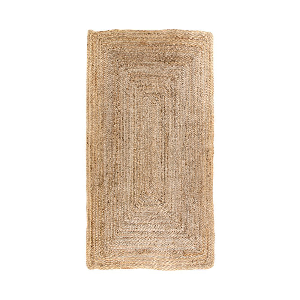 Bombay Rug - Rug, braided jute, natural 65x135 cm