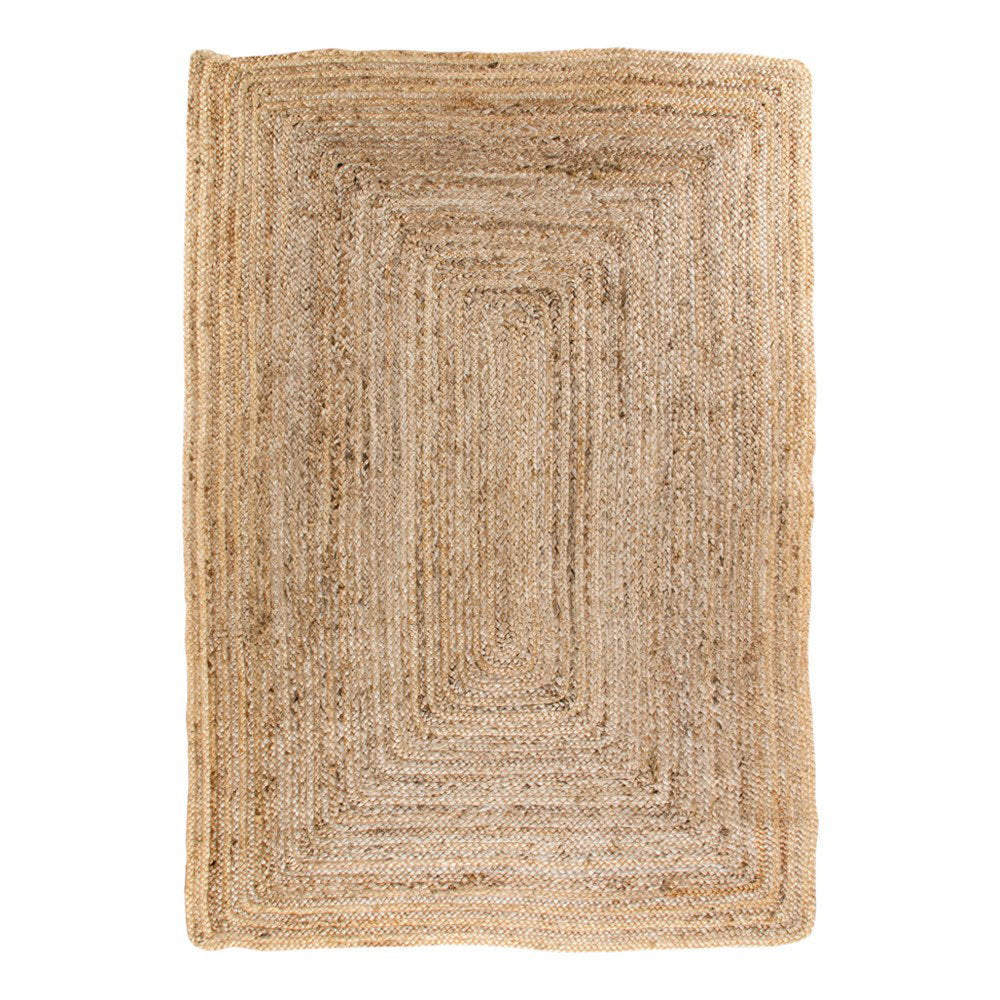 Bombay Rug - Rug, braided jute, natural 180x240 cm
