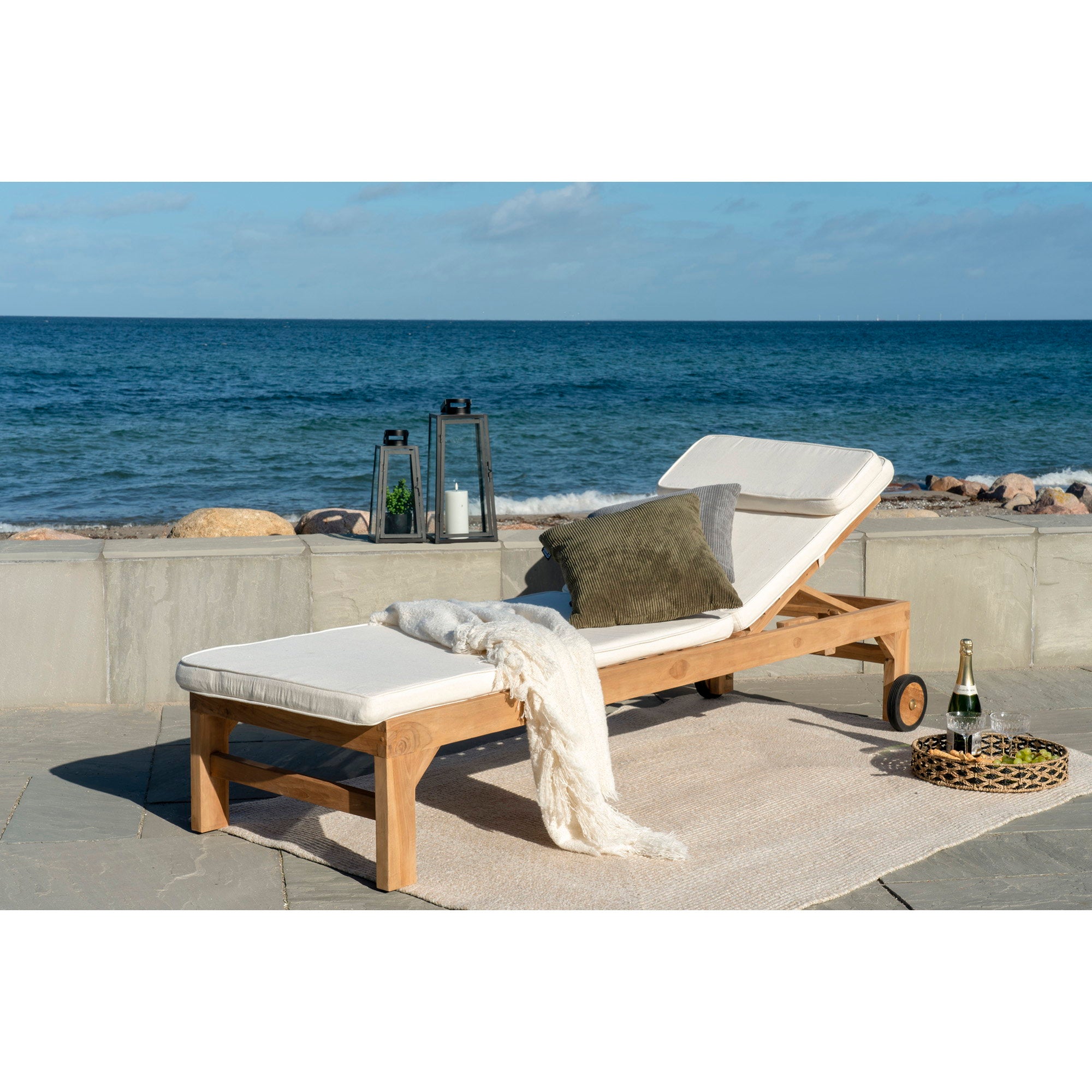 Menorca rug - Rug, 100% recycled plastic, sand 140x200 cm