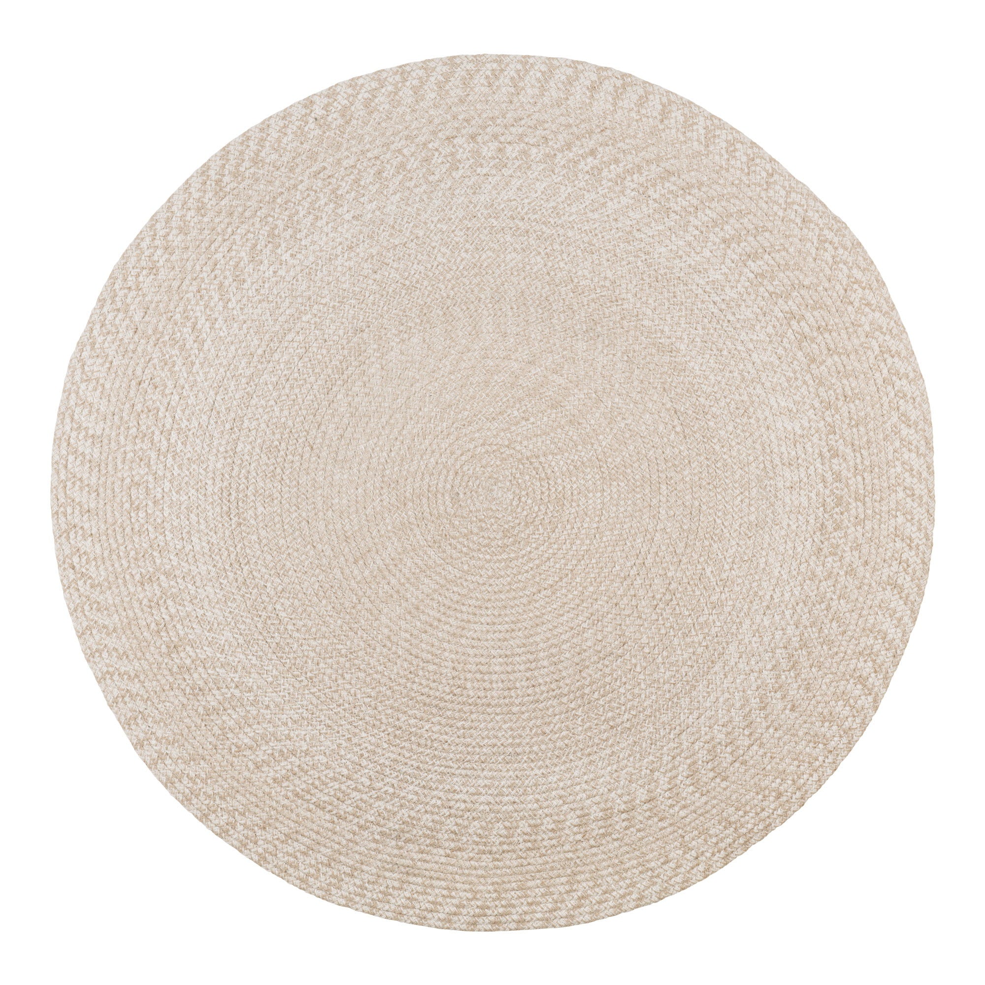 Menorca rug - Rug, 100% recycled plastic, sand ø180 cm