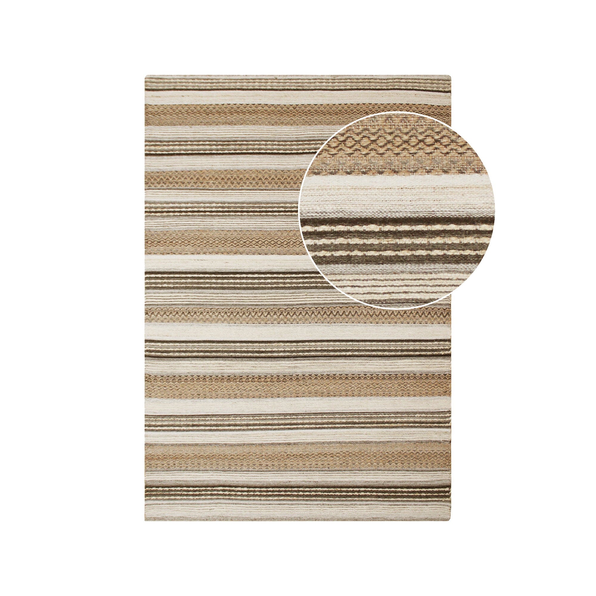 Morena Rug - Rug, hand woven, natural/grey 160x230 cm