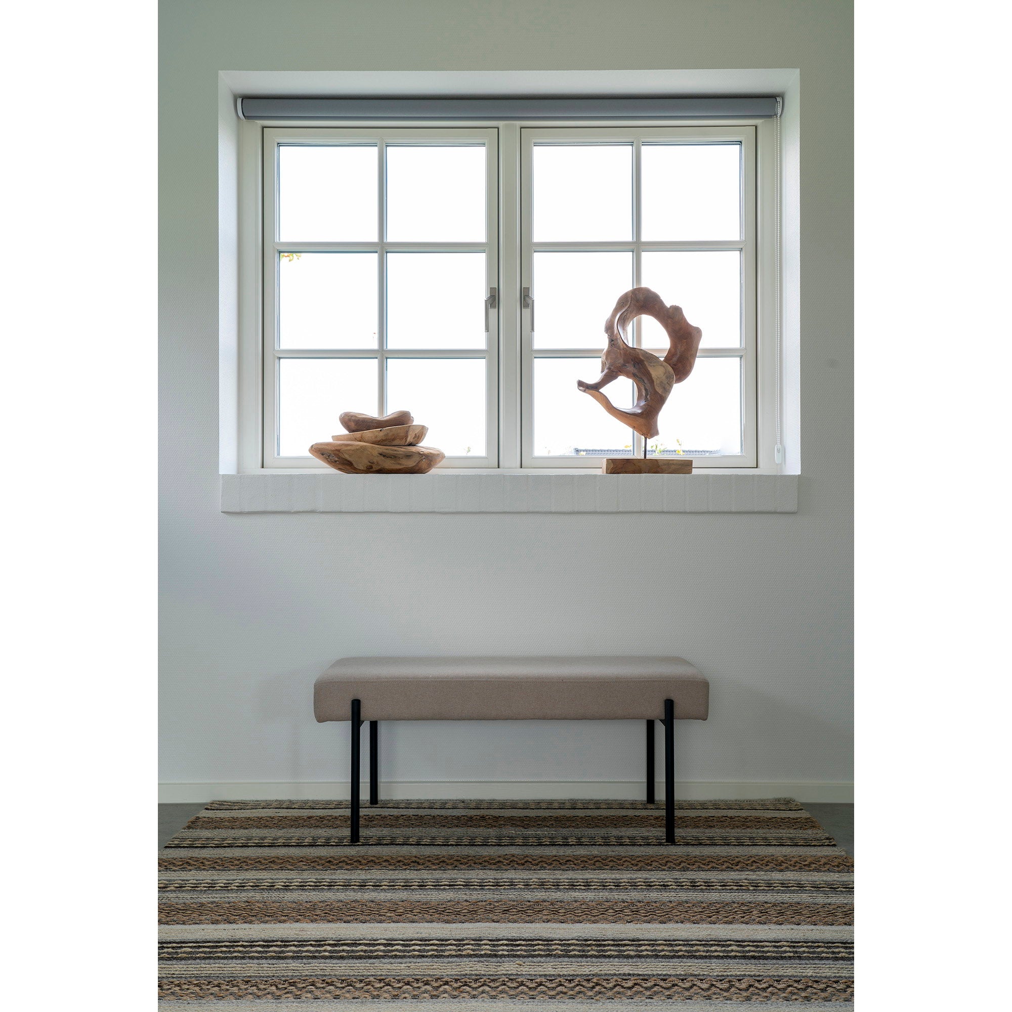 Morena Rug - Rug, hand woven, natural/grey 160x230 cm