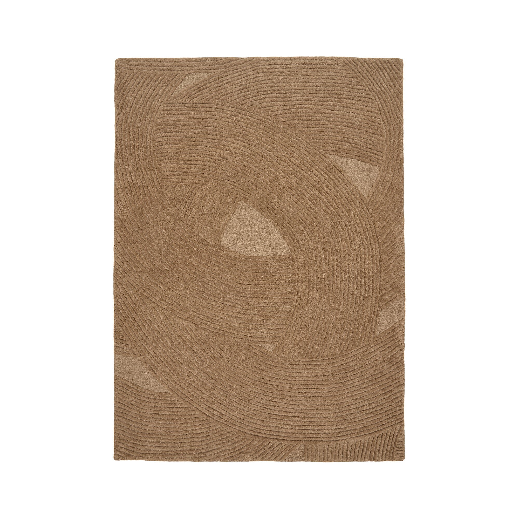 Pune Rug - Rug, hand tufted, brown 160x230 cm
