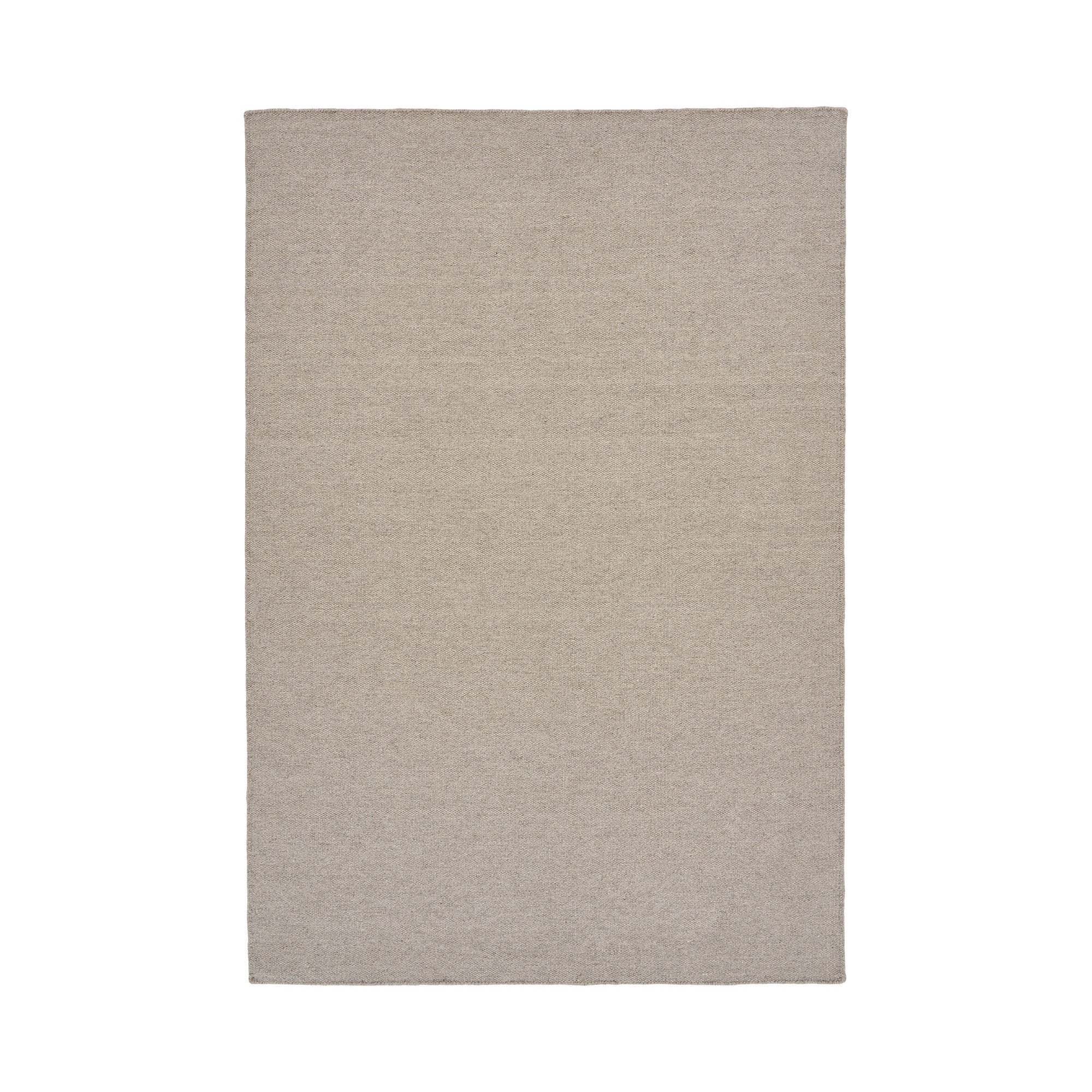 Vloerkleed Nila – handgeweven wol, donker zand, 160x230 cm
