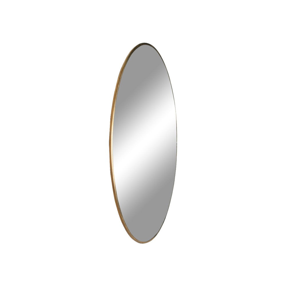 Jersey Spiegel - Spiegel, Stahl, Messing-Optik ø60 cm