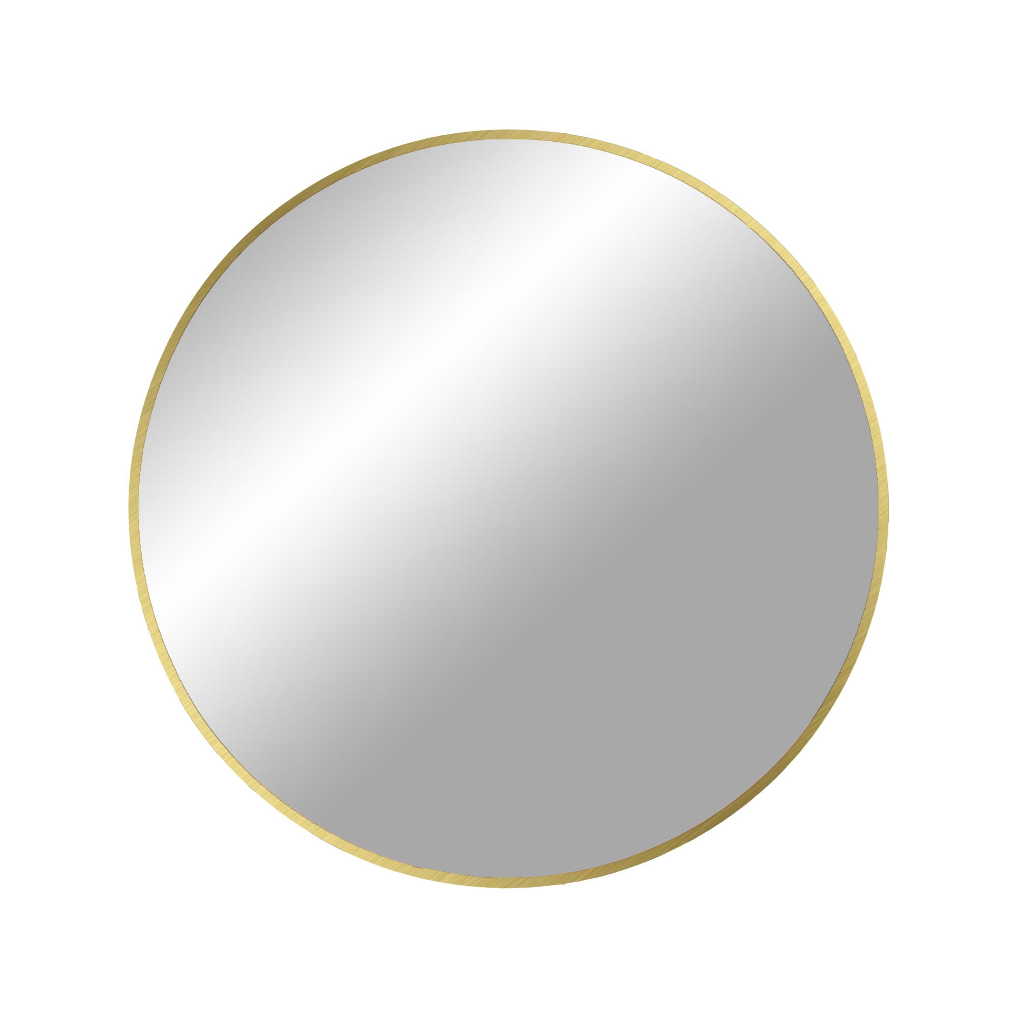 Madrid Mirror - Mirror, aluminium, brass look ø60 cm