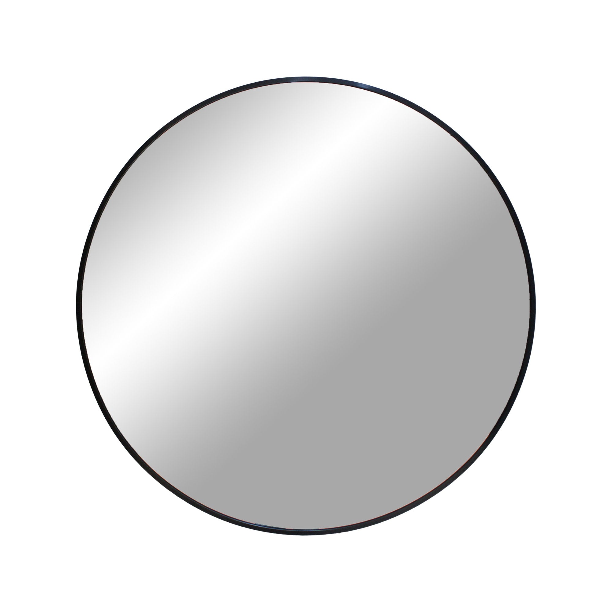 Madrid Mirror - Mirror, aluminium, black ø60 cm
