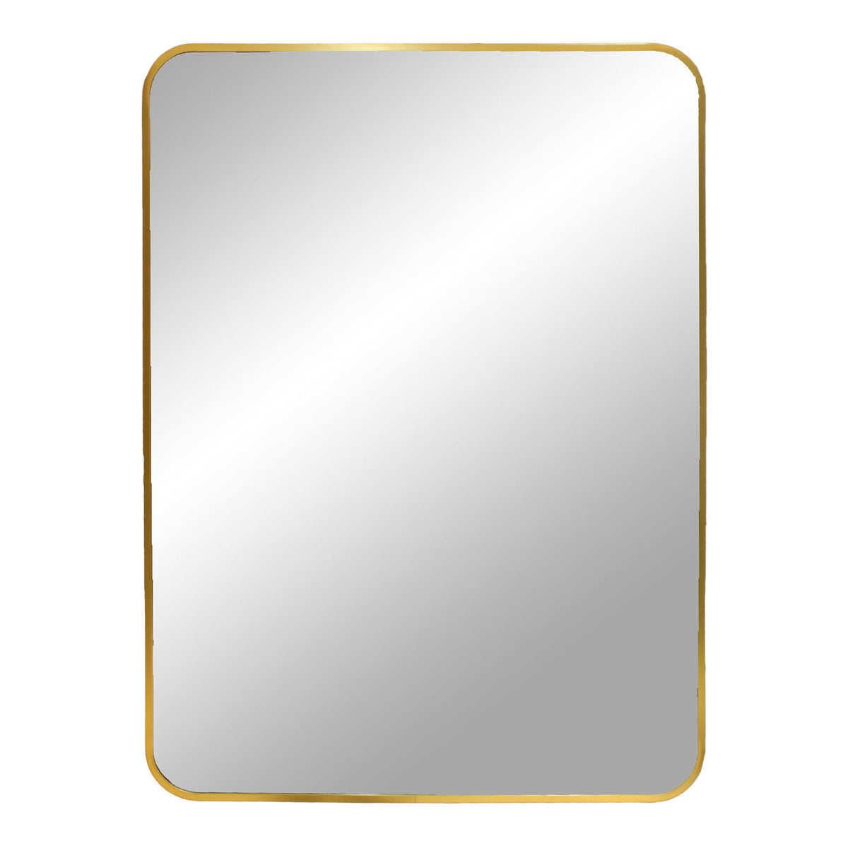 Spiegel Madrid – aluminium, messinglook, 50x70 cm