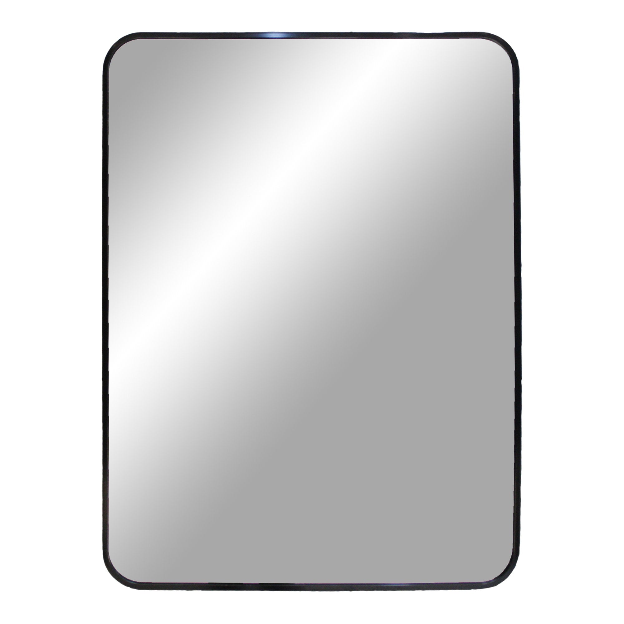 Madrid Mirror - Mirror, aluminium, black 50x70 cm