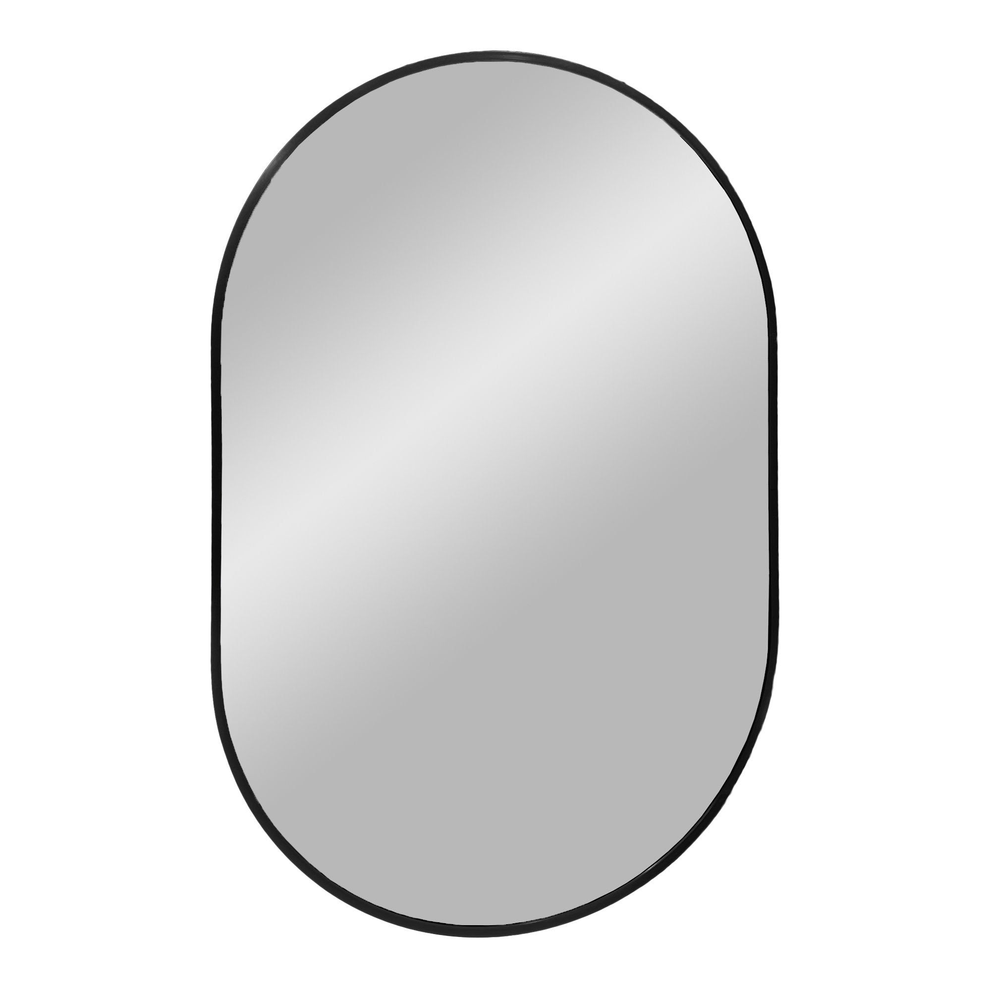 Madrid Mirror - Mirror, aluminium, black 50x80 cm