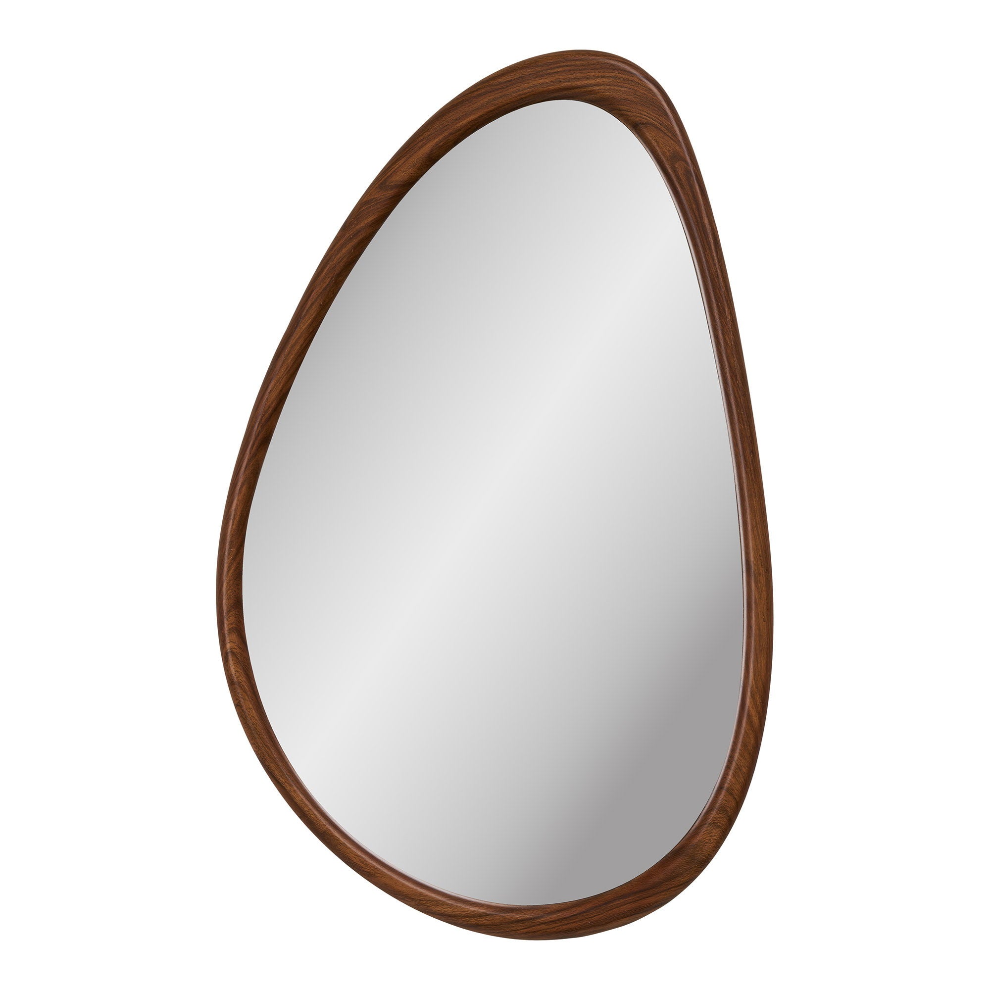 Luxon Mirror – Spiegel, organische Form, Holzoptik, 50x80 cm