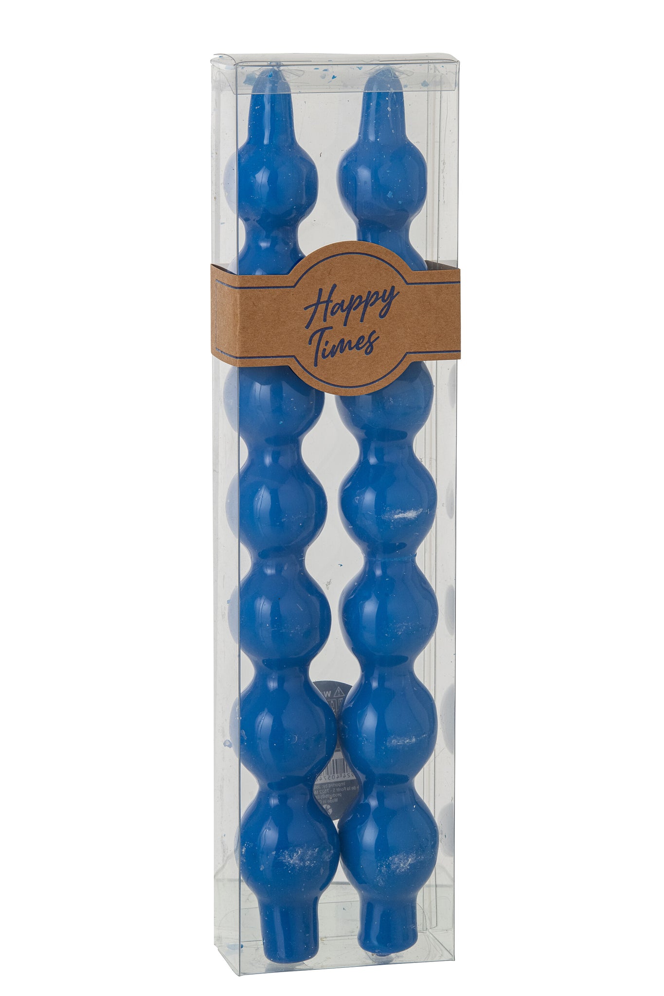 Schachtel mit 2 Kerzen, Kürbis, blau-5H