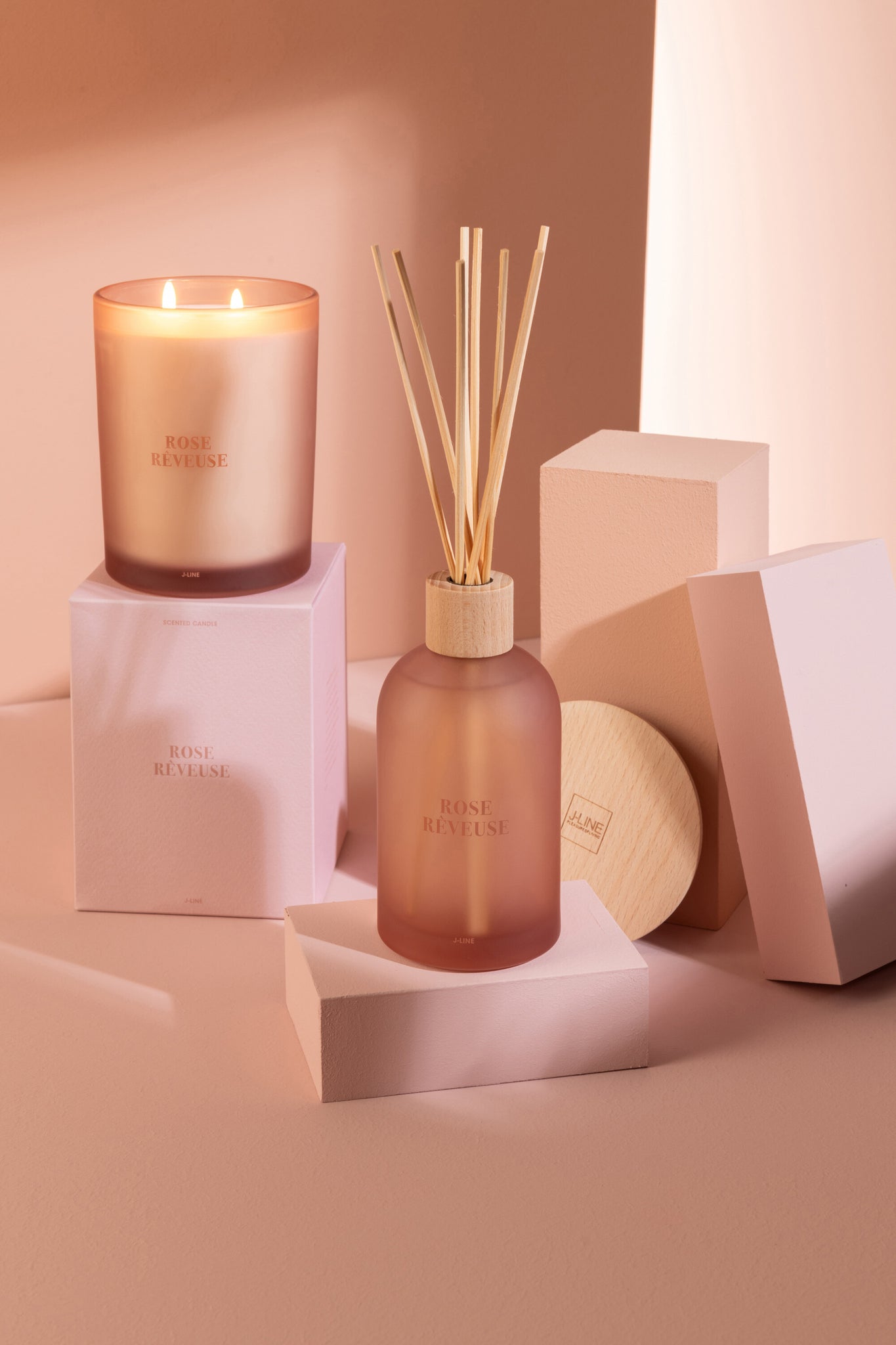 Duftkerze Accords Essentiels Rose Rêveuse-52H