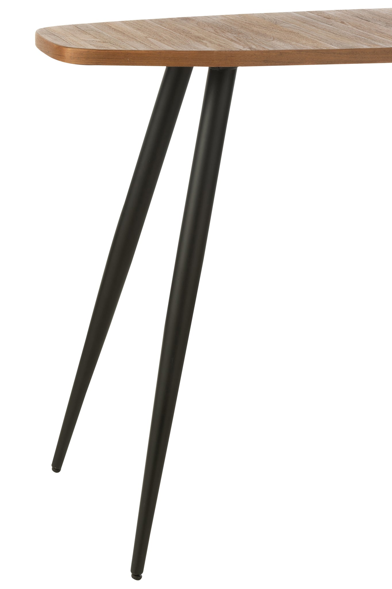 Konsole Oval Recyceltes Teakholz Natur