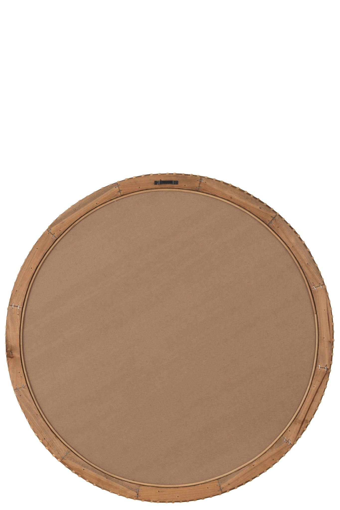 Mirror Round Fir Wood/Glass Natural