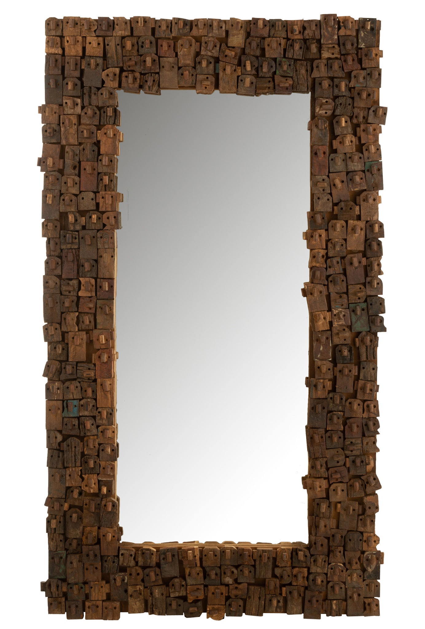 MIRROR SYMA RECYLCED WOOD/MIRROR NATURAL LARGE