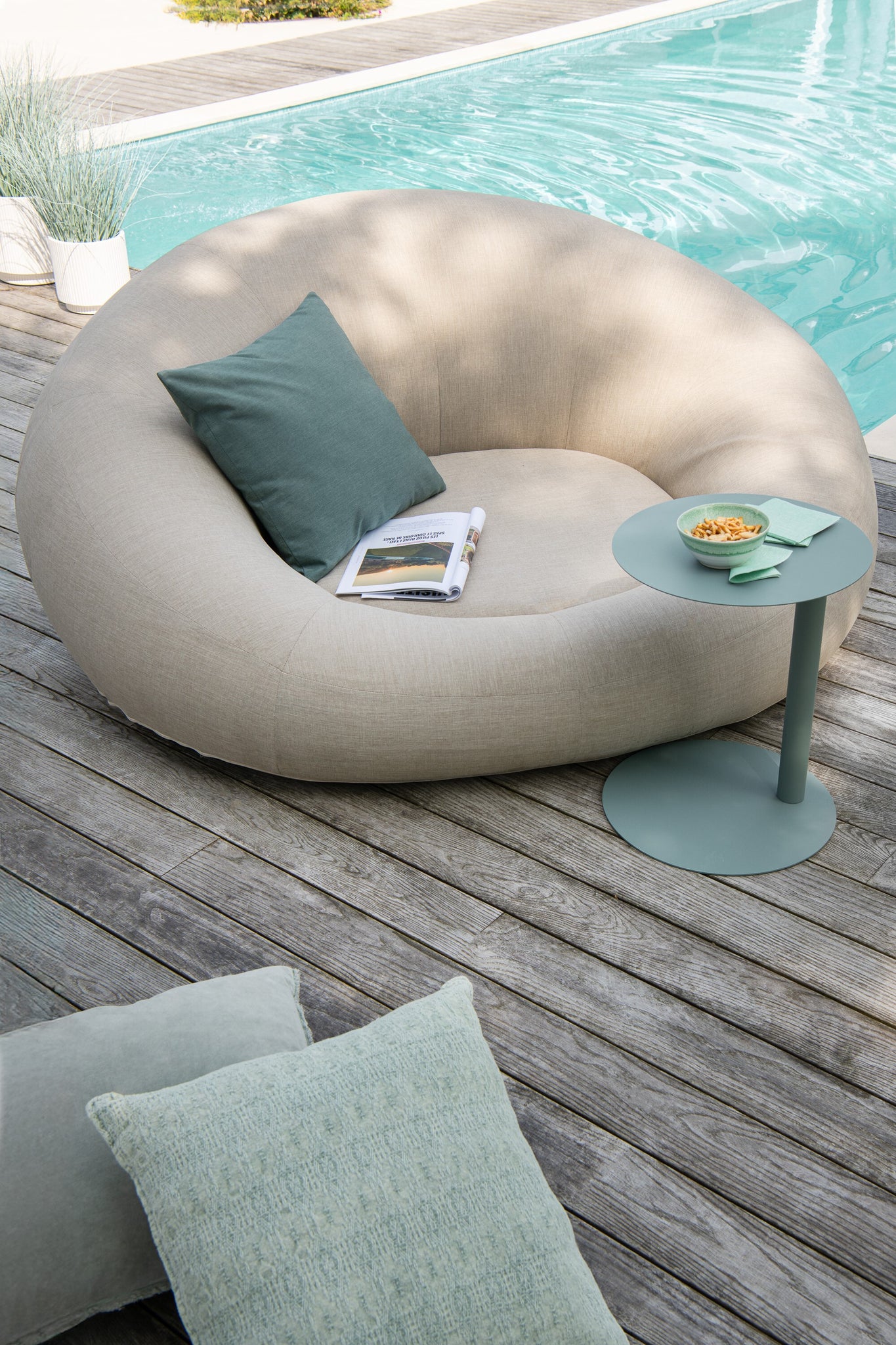 Kissen Outdoor Polypropylen Grün
