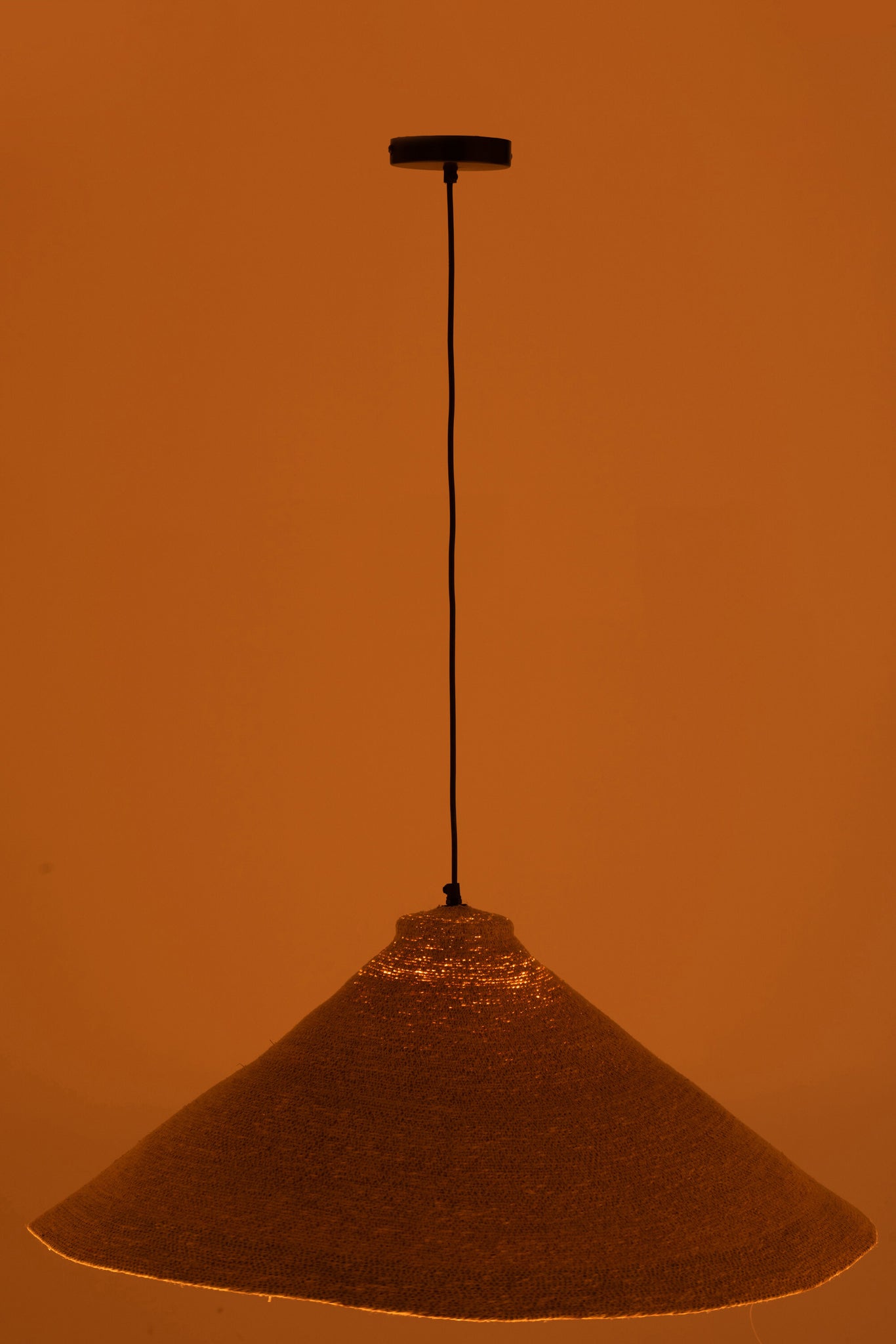 Hanging Lamp Cone Seagrass Natural