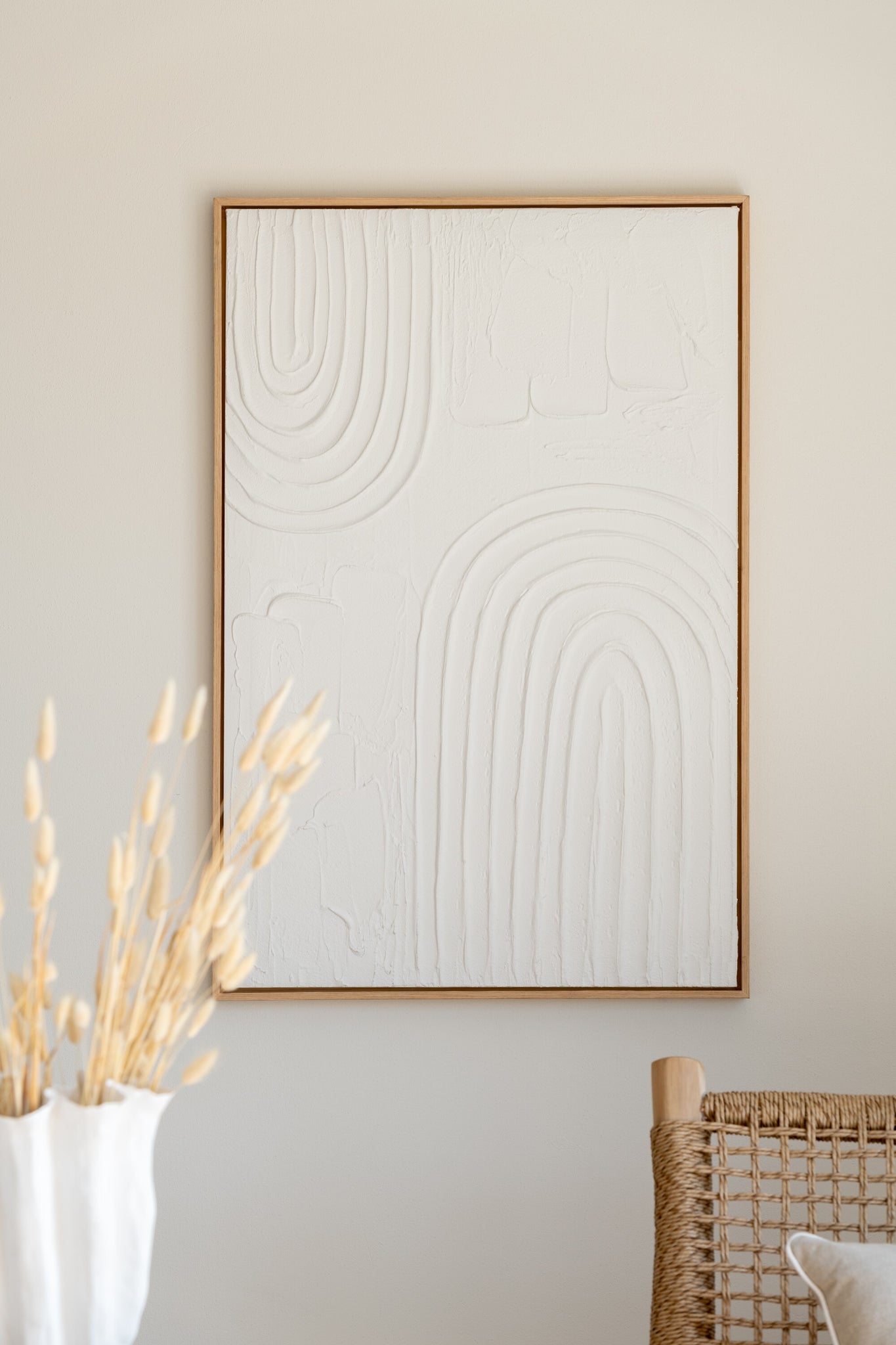 Elise Wall Art Set of 2 | White Canvas