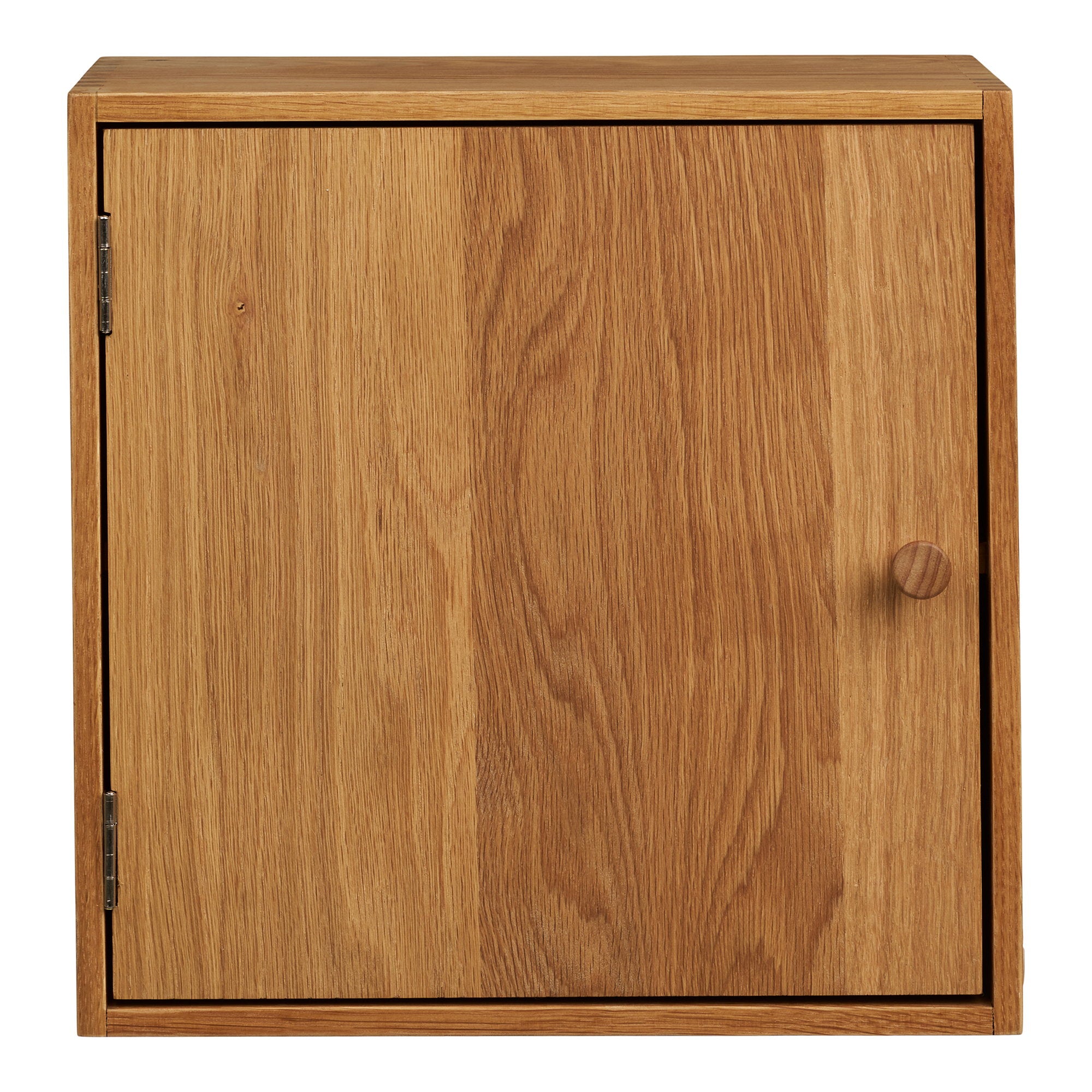 Townsville Wall Shelf with door - Wall shelf with door, oak 18x30x30 cm
