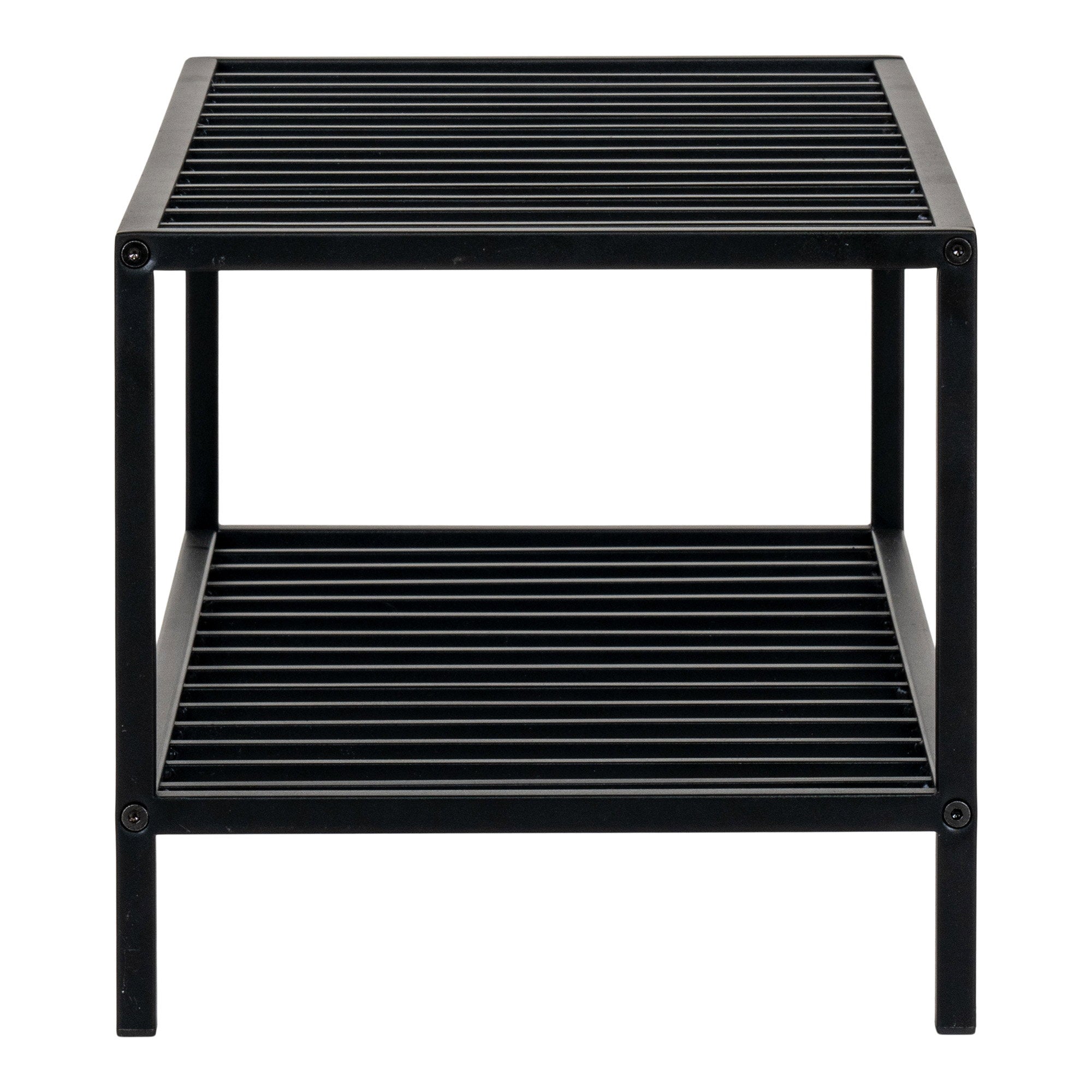 Vita Shoe rack - Shoe Rack, 2 shelves, black steel frame 79x34 cm