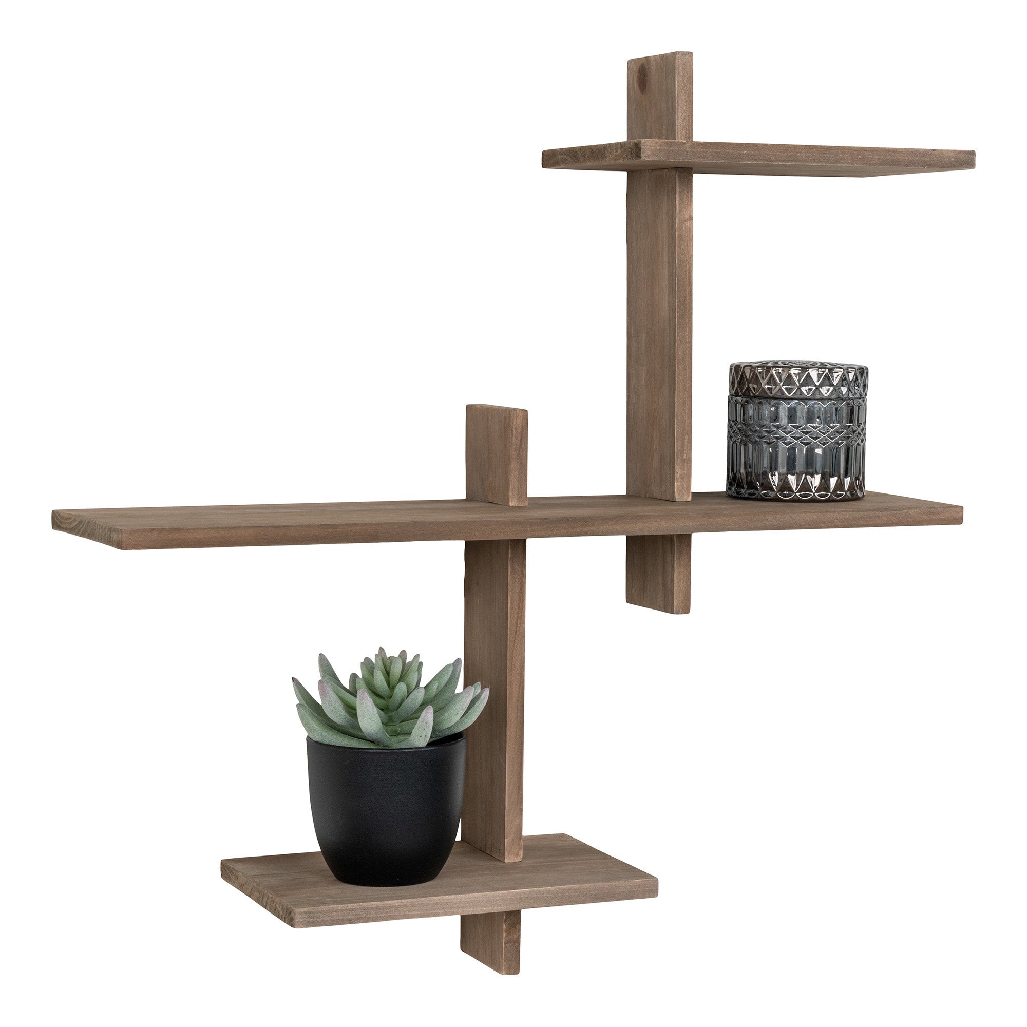Gavi Shelf - Wall shelf, pinewood 55x15x55 cm