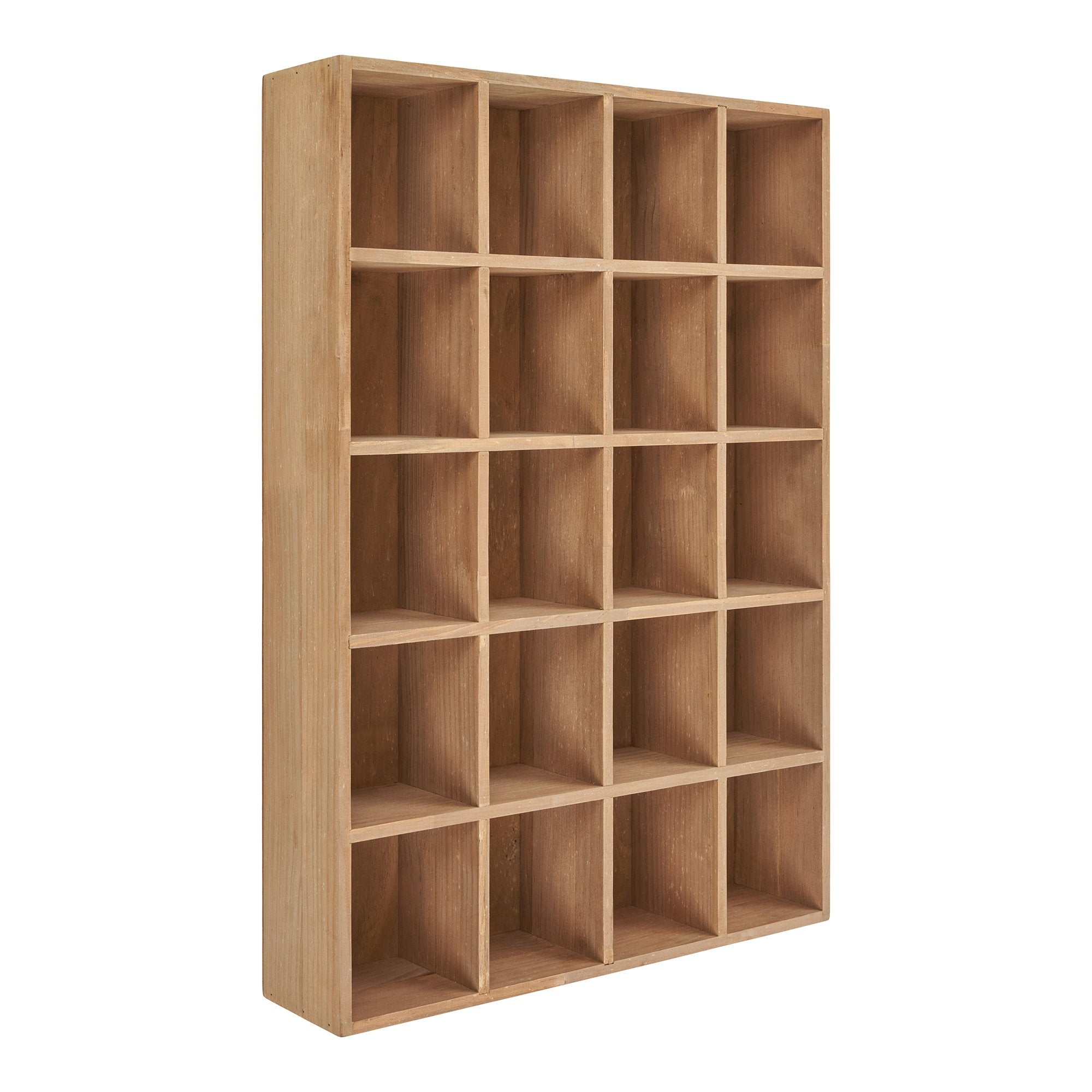 Mooswandregal - Wandregal, Kiefernholz, natur 44x10x63 cm