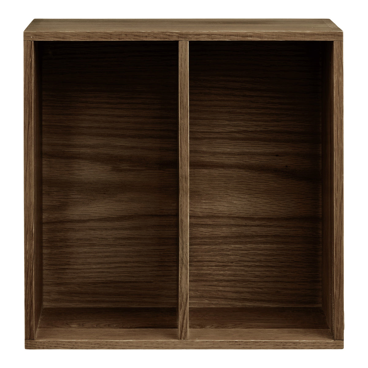 Wandrek Townsville met vakken – eikenhout, donkerbruin, 30x18x30 cm