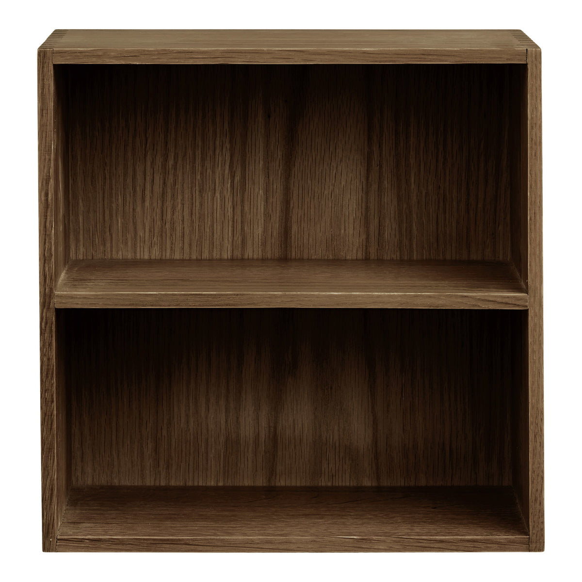 Wandrek Townsville met vakken – eikenhout, donkerbruin, 30x18x30 cm