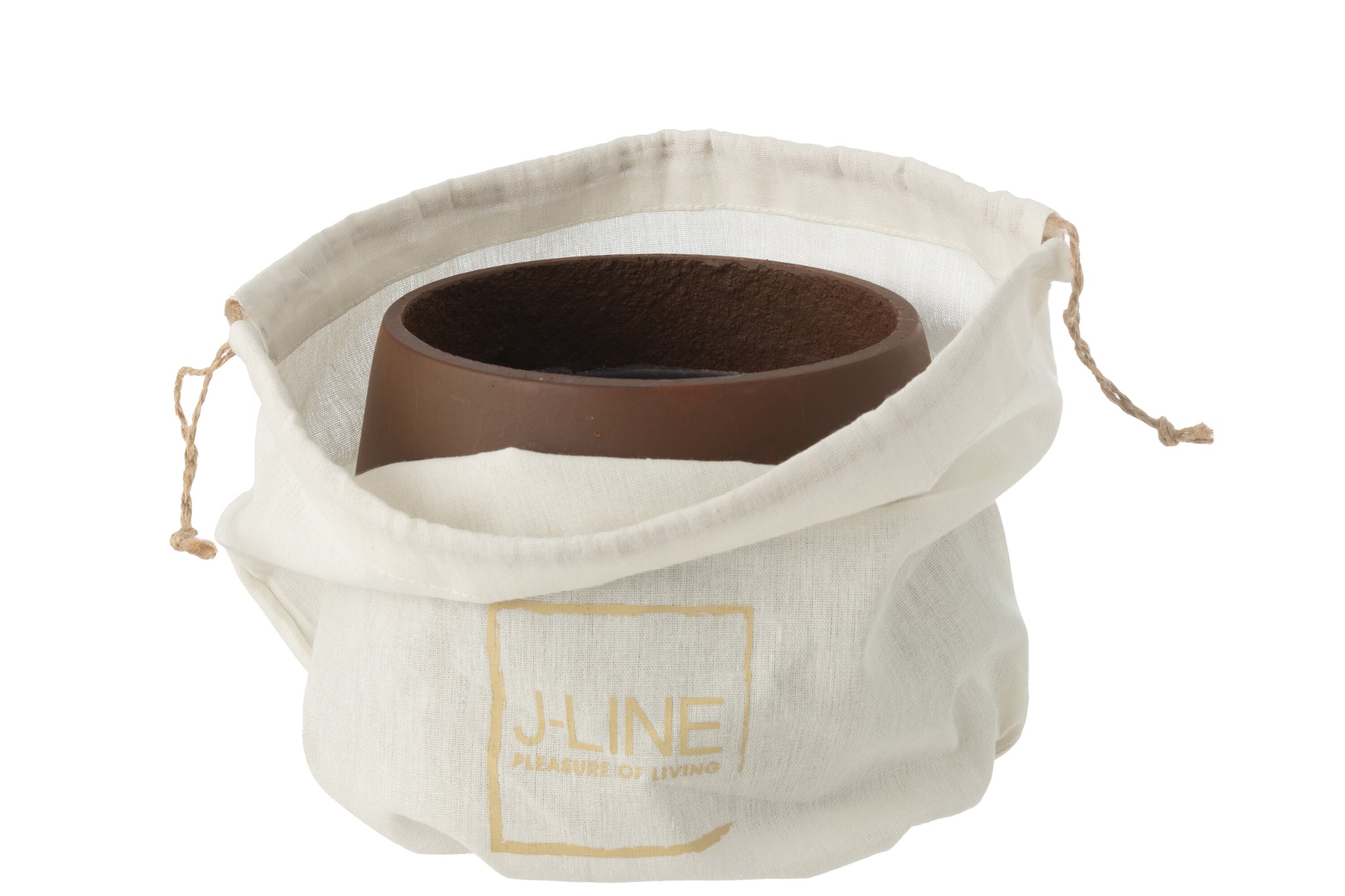 Outdoor Candle Cement Brown Medium 31H