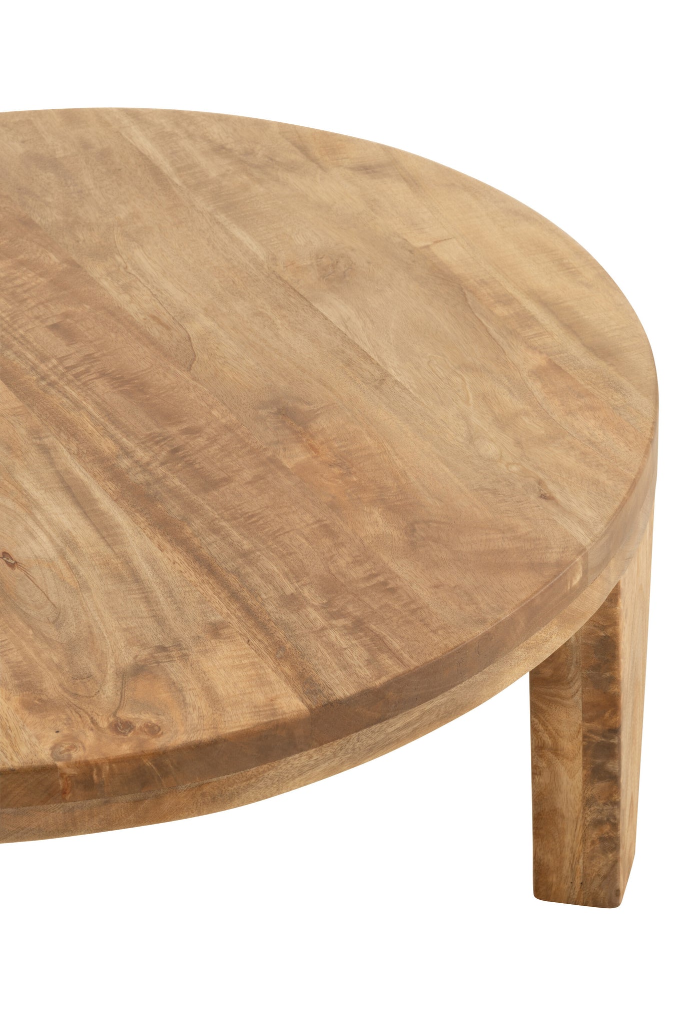 Coffee Table Round Mango Wood Natural