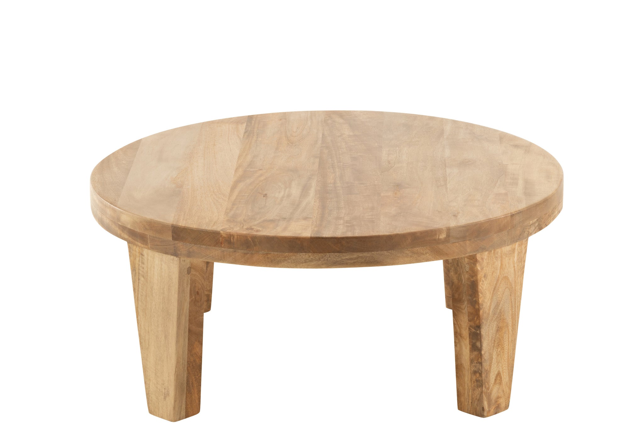 Coffee Table Round Mango Wood Natural