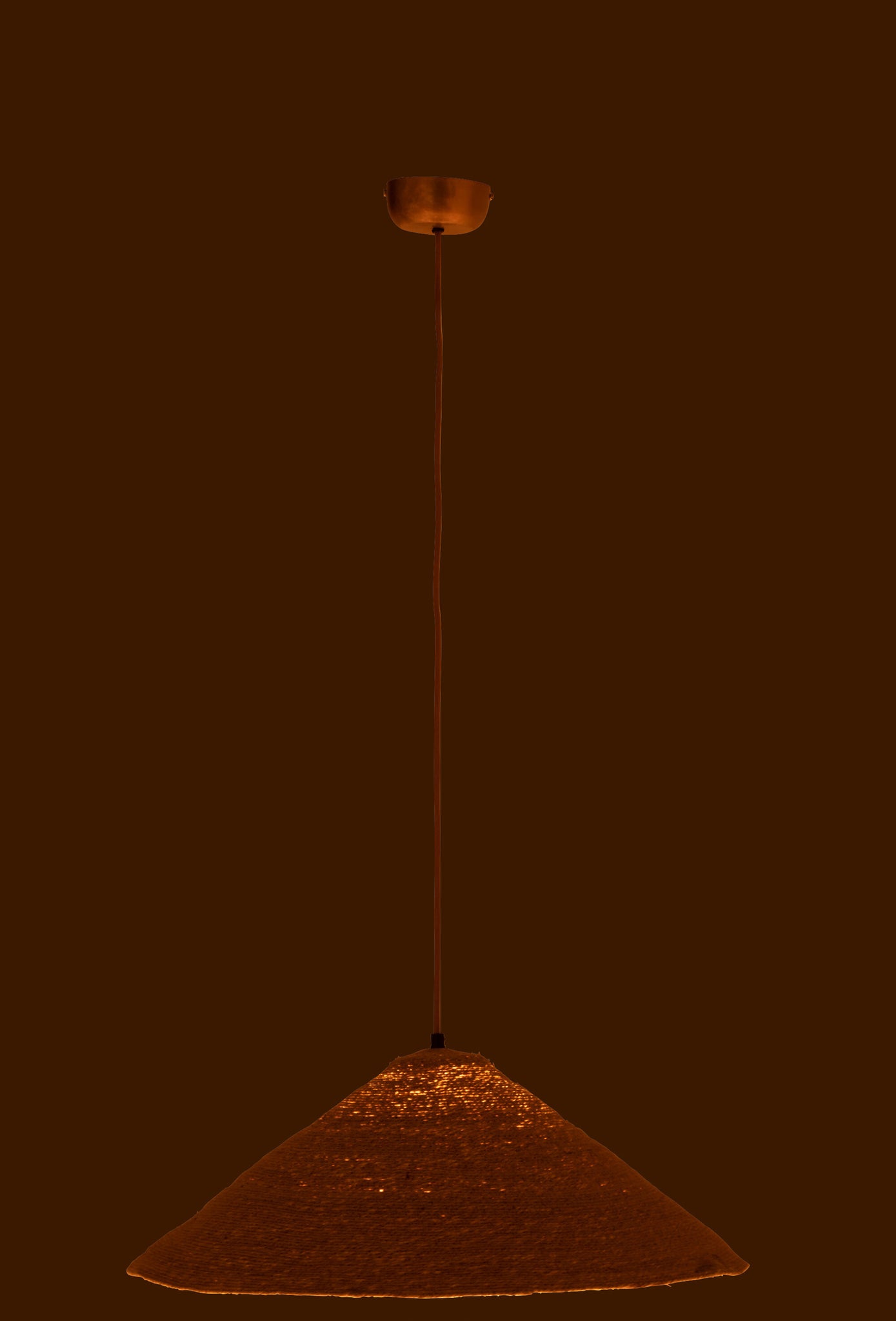 Hanging Lamp Hat Moonj Grass Natural Small